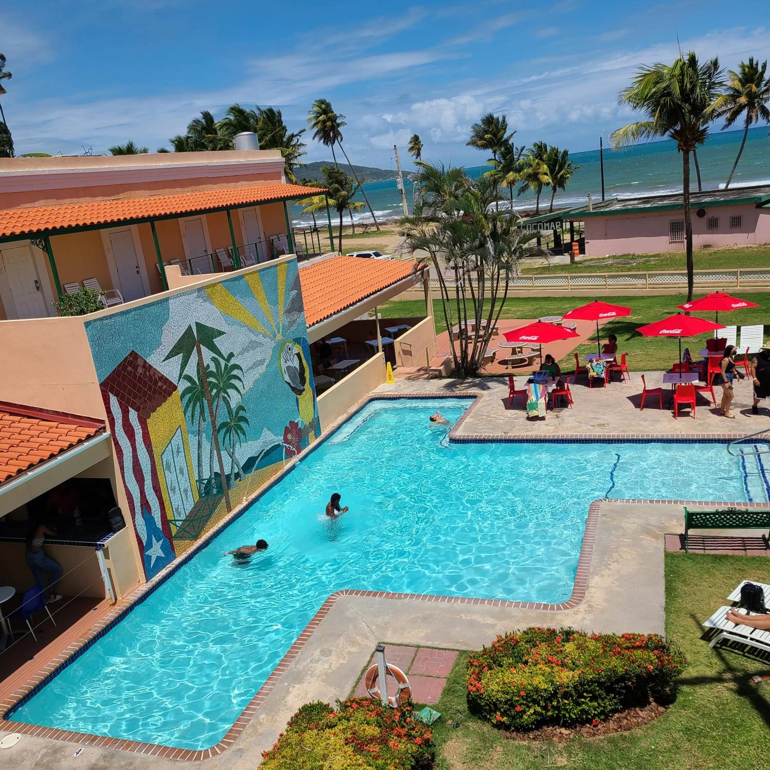 Pool view in Parador Palmas de Lucia