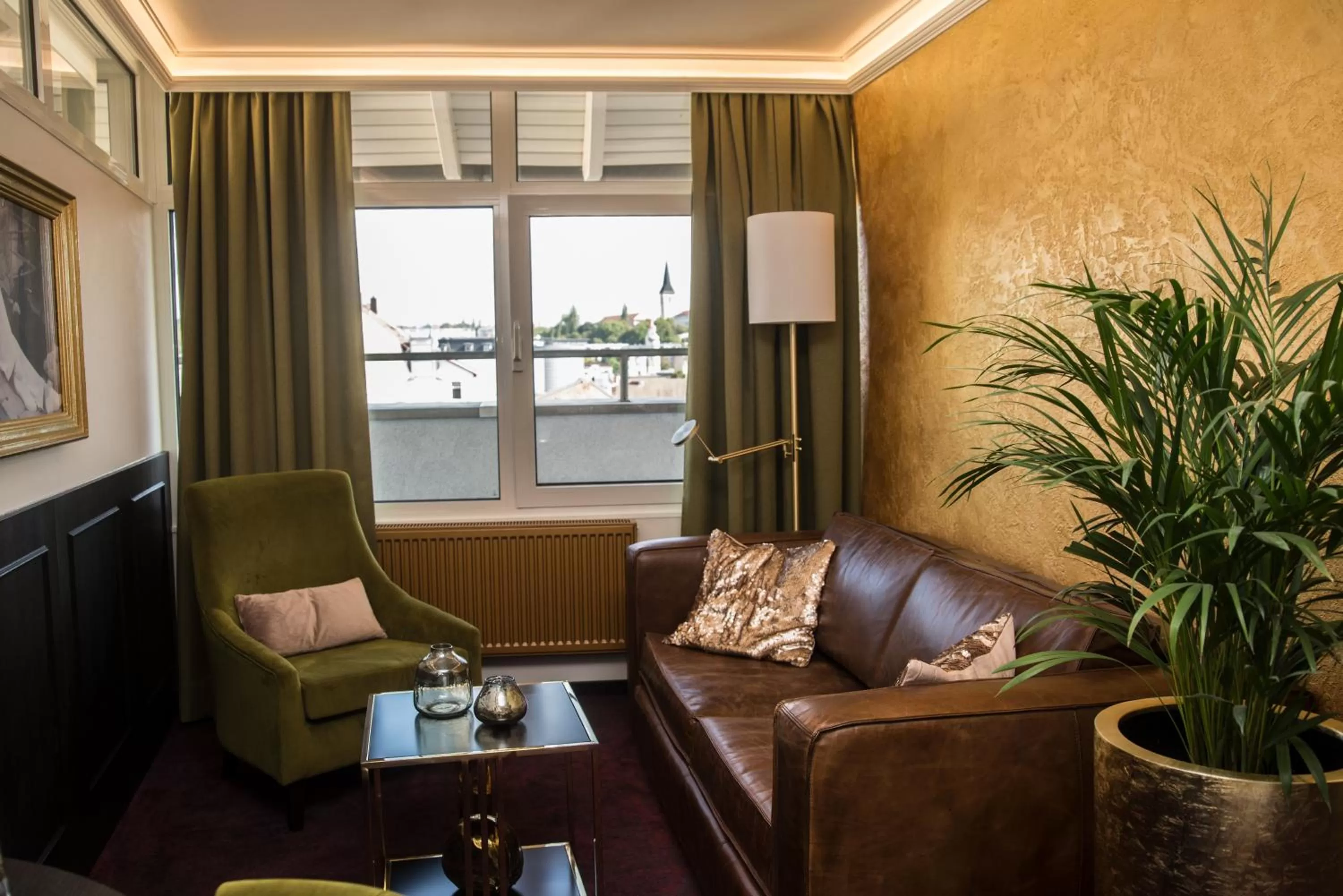 Living room in Nordhäuser Fürstenhof & TinySky-Resort