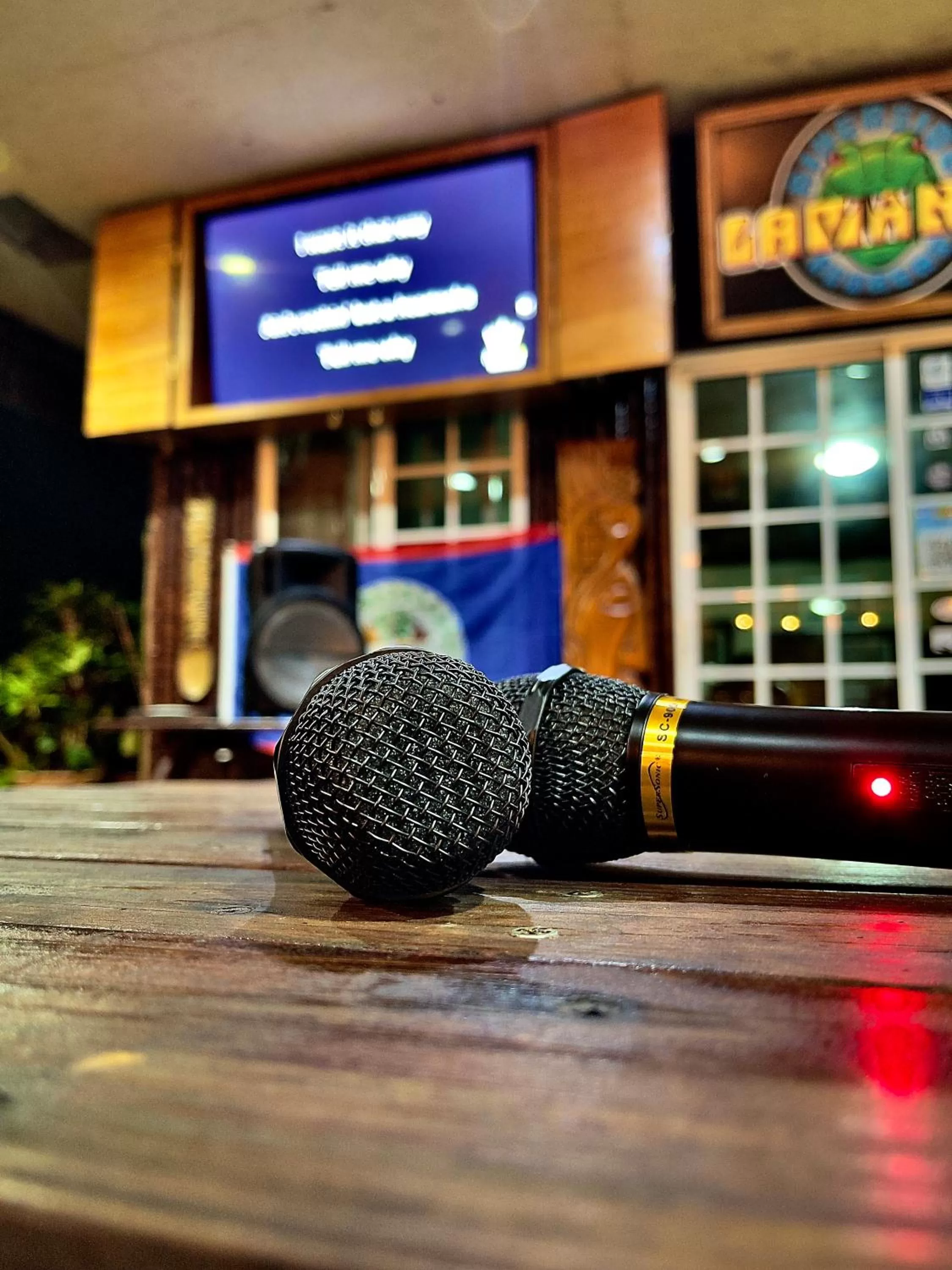 Karaoke in Lamanai Riverside Retreat