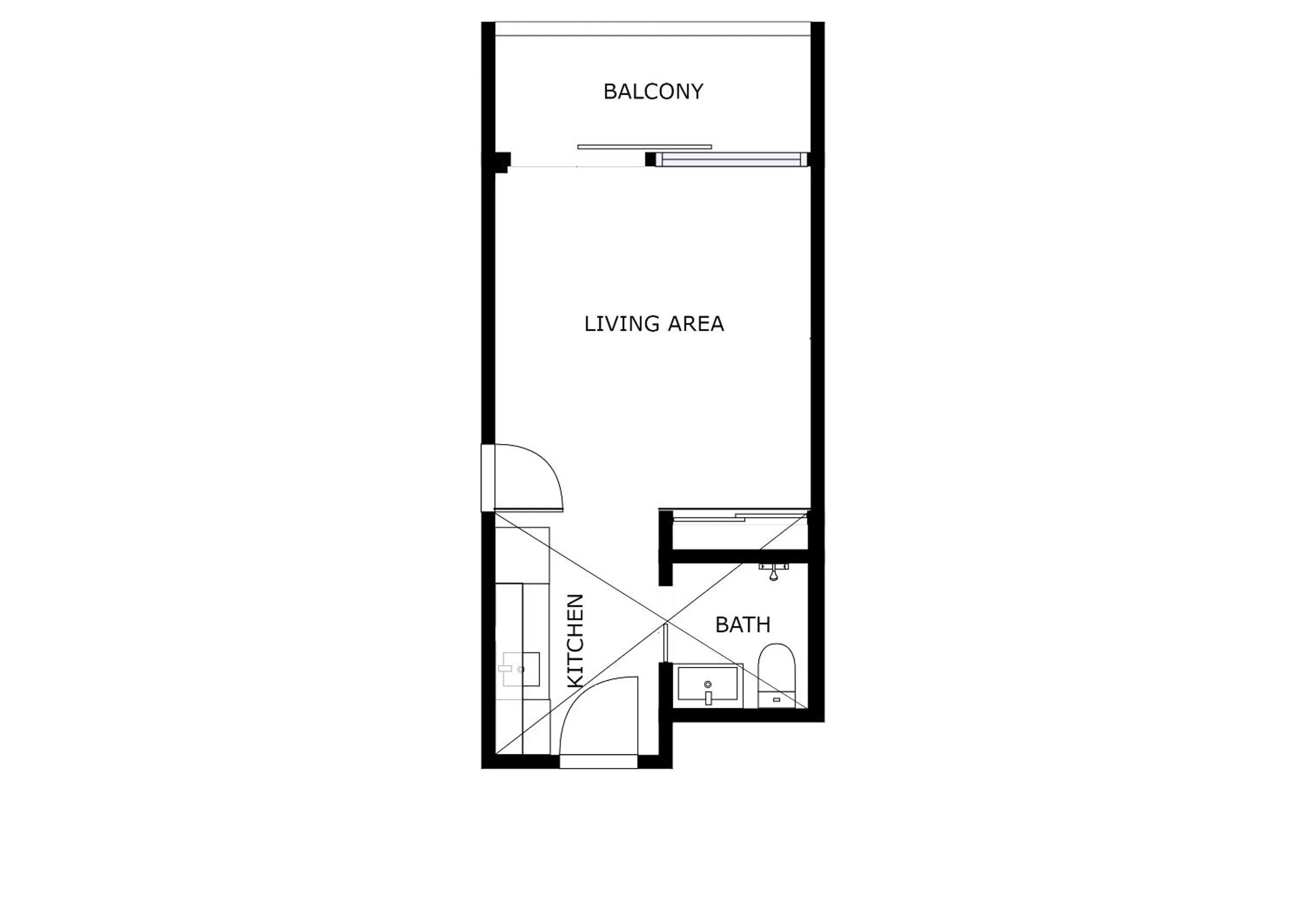 Floor plan in Living Suites