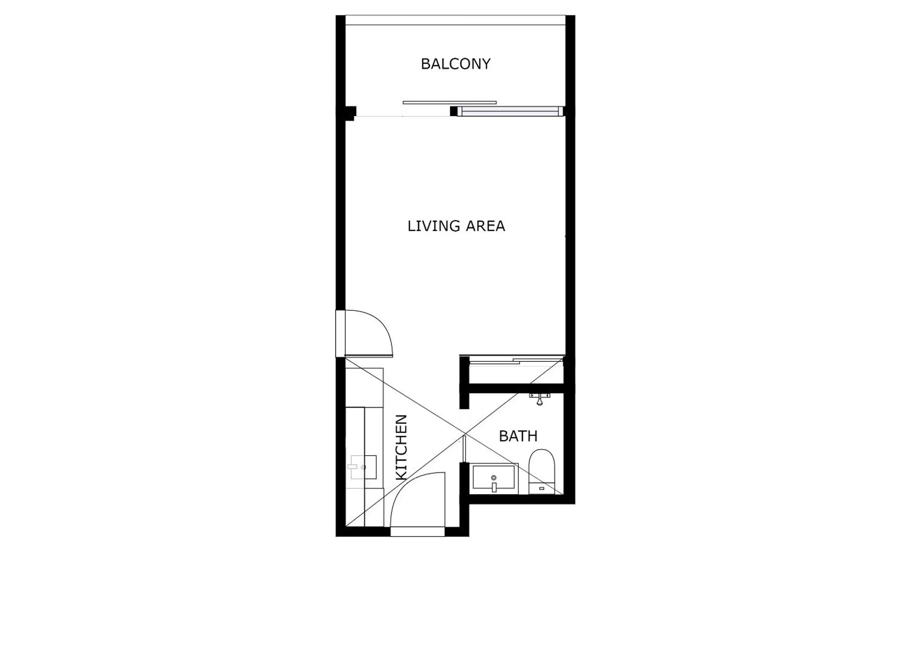 Floor Plan in Living Suites