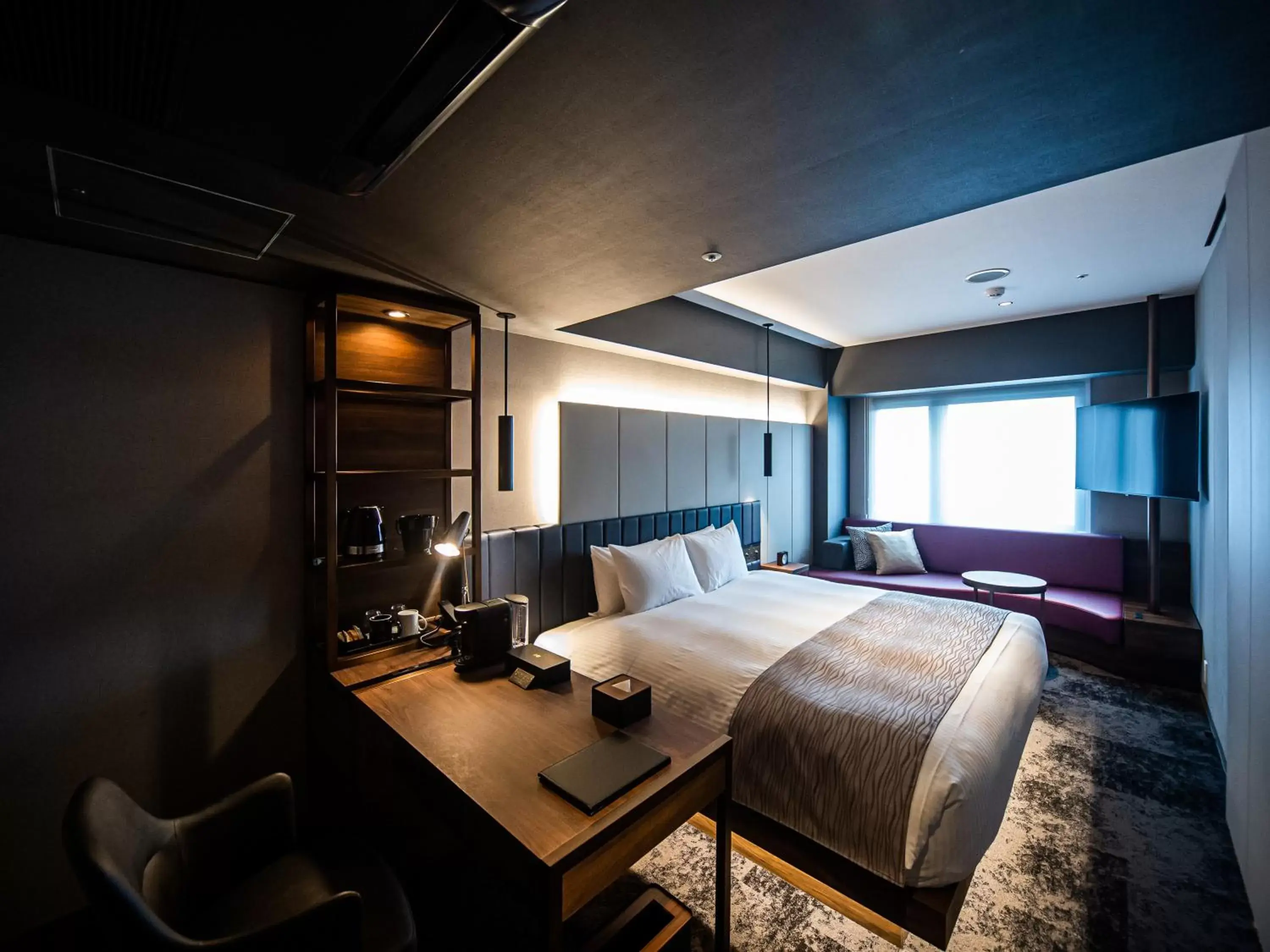 Photo of the whole room, Bed in GRIDS PREMIUM HOTEL OSAKA NAMBA