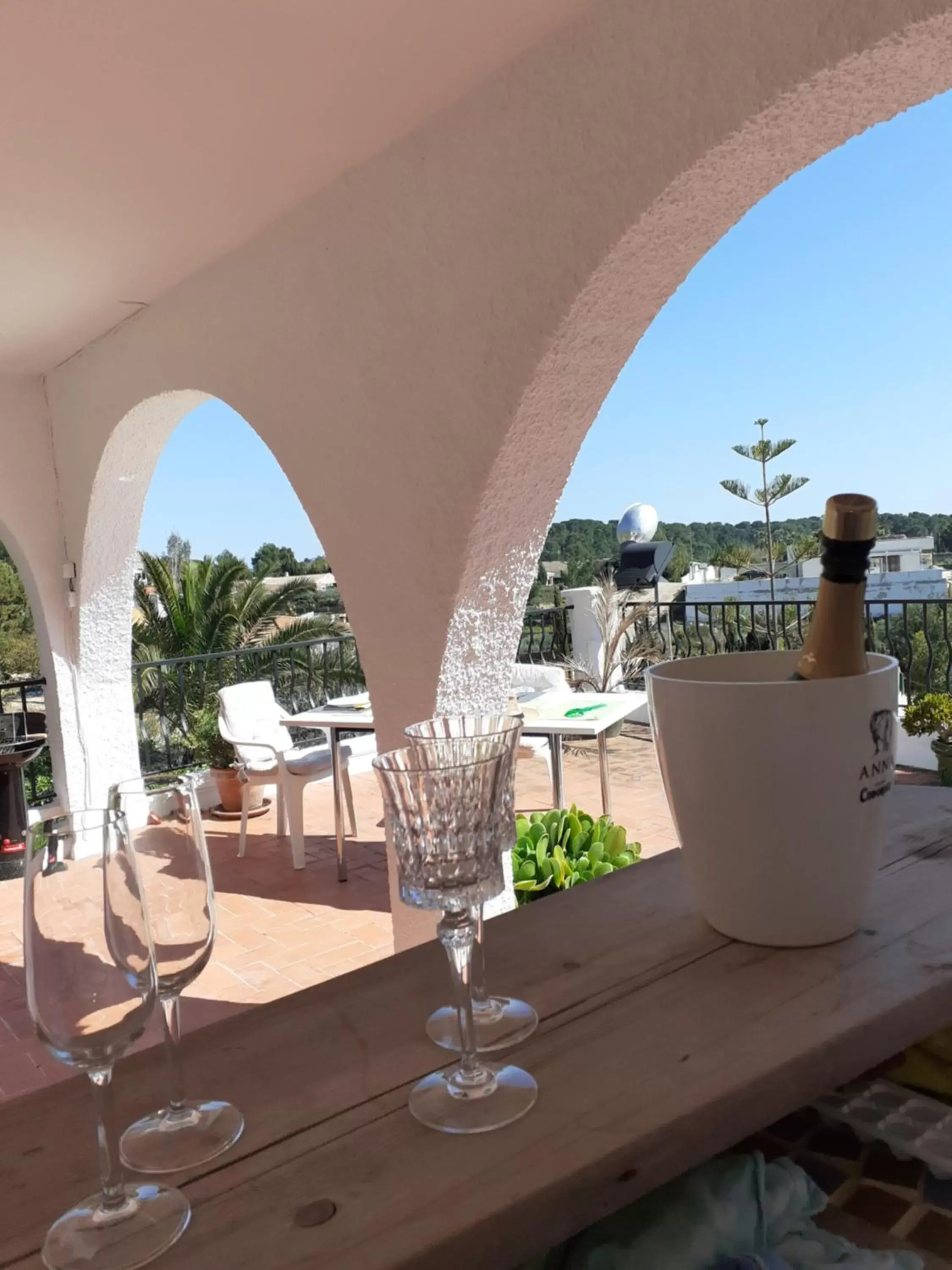 Balcony/Terrace, Restaurant/Places to Eat in Casa Loro Loco B&B