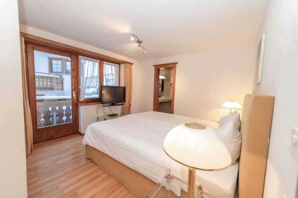 Bed in Hotel Steinbock