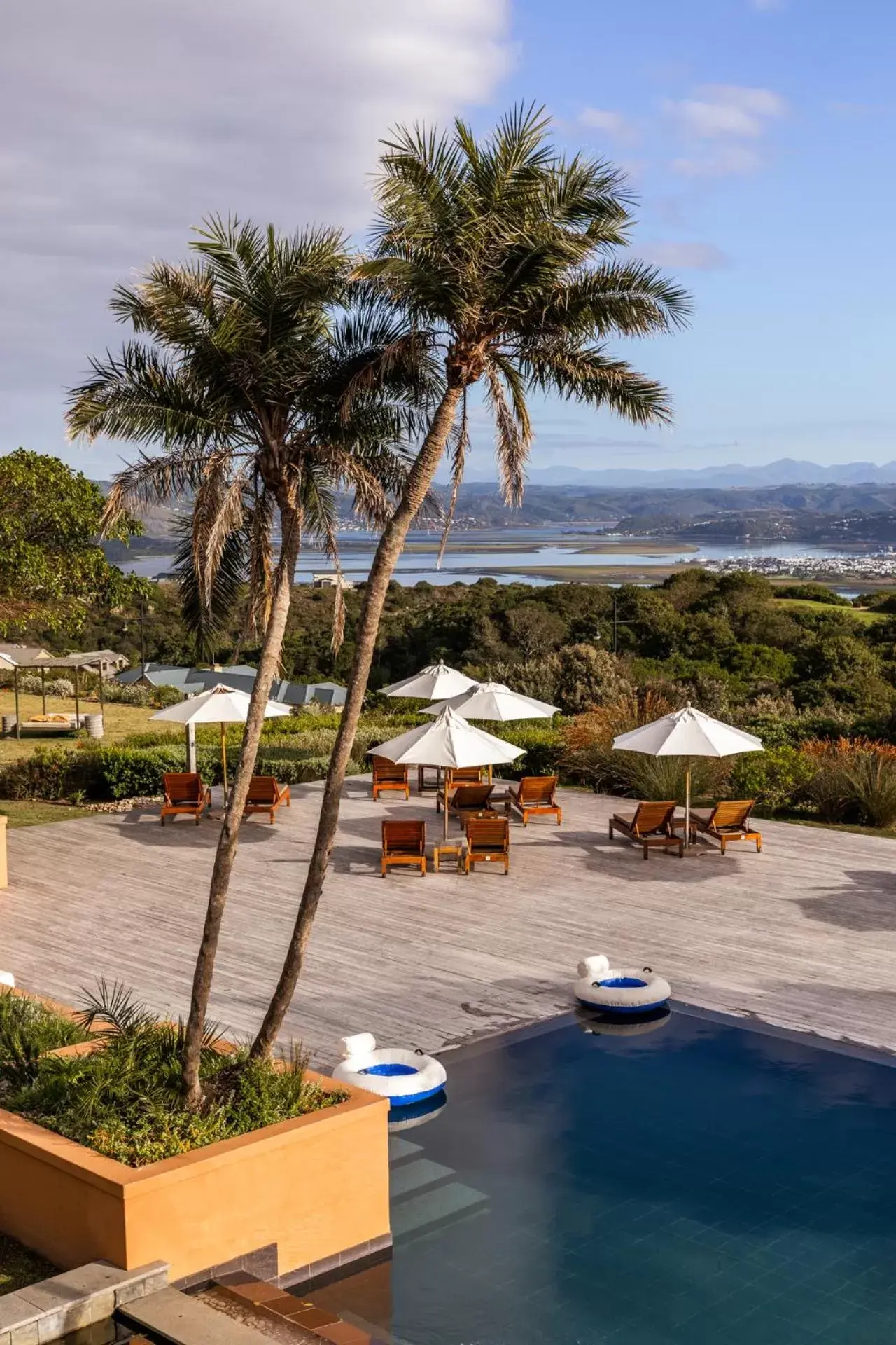 Pool view in Pezula Nature Retreat