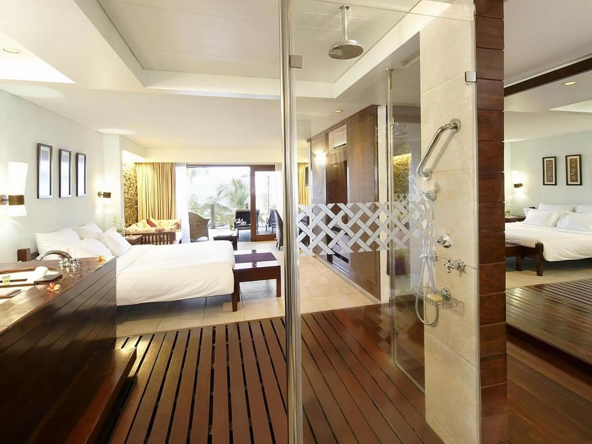 Bathroom in Fisherman's Cove Resort - closed for complete renovation - Visit our sister property STORY Seychelles for your stay