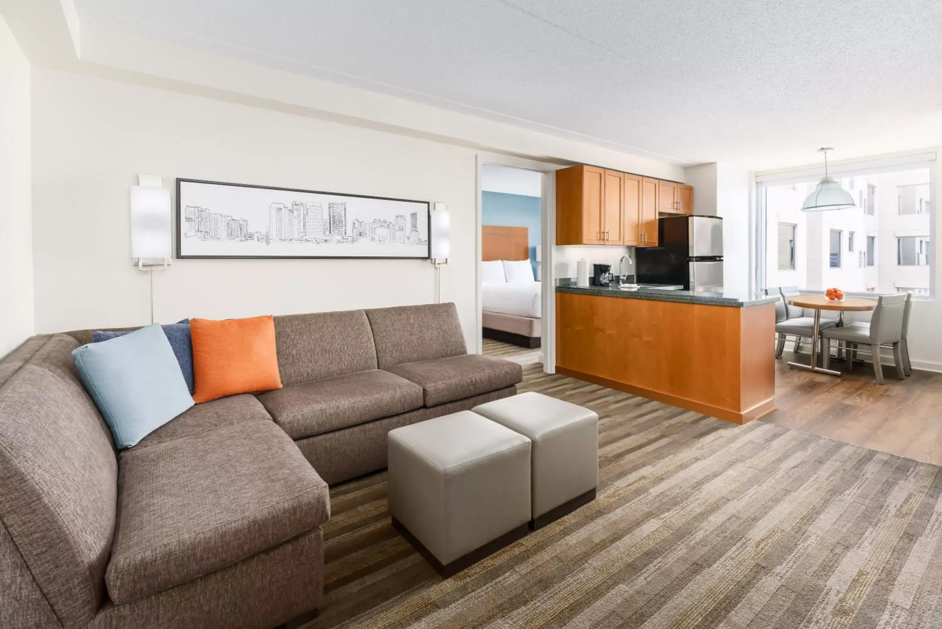 Living room, Seating Area in Hyatt House Fort Lauderdale Airport/Cruise Port