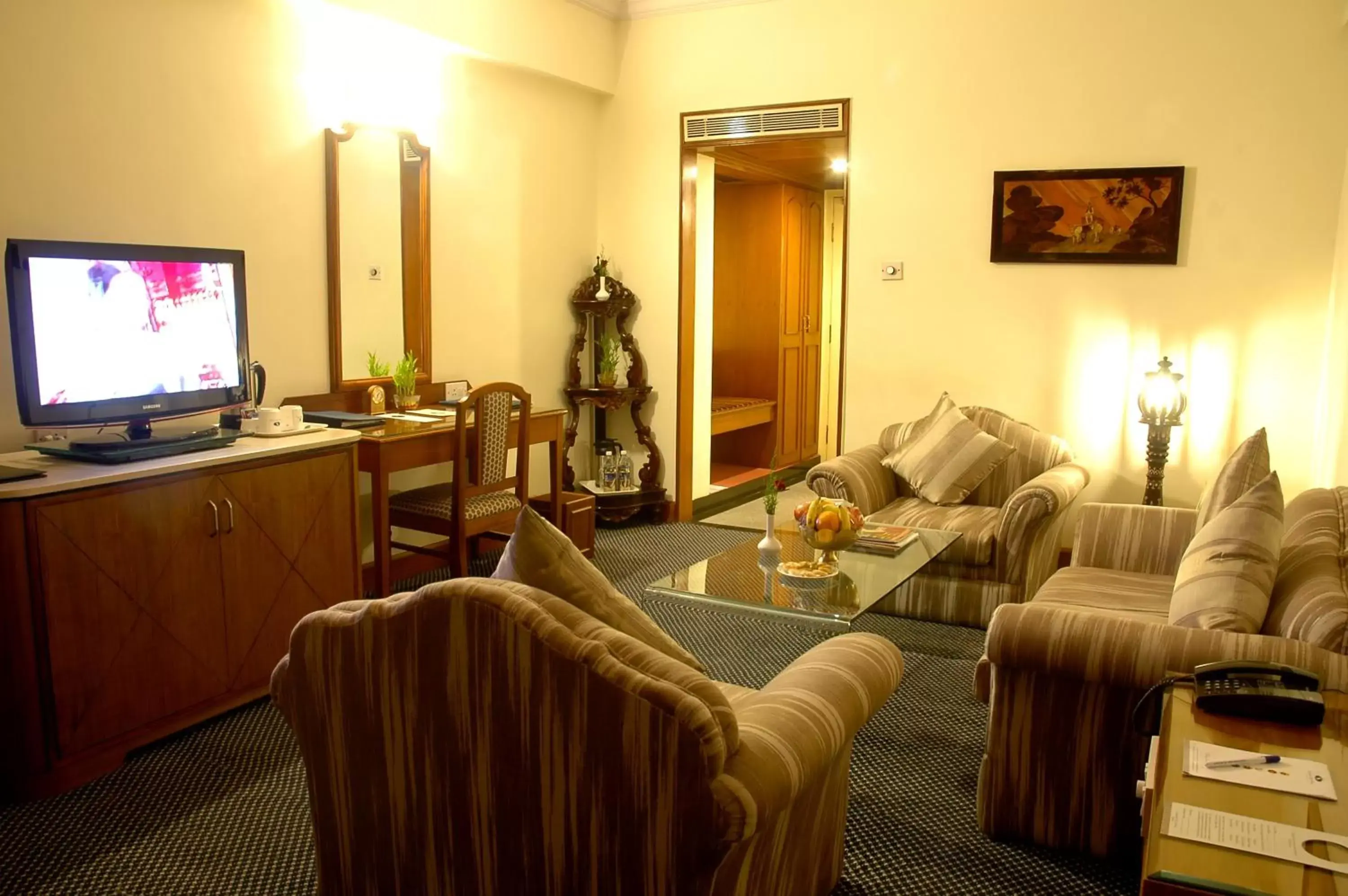 Living room in Sandesh The Prince Living room in Sandesh The Prince