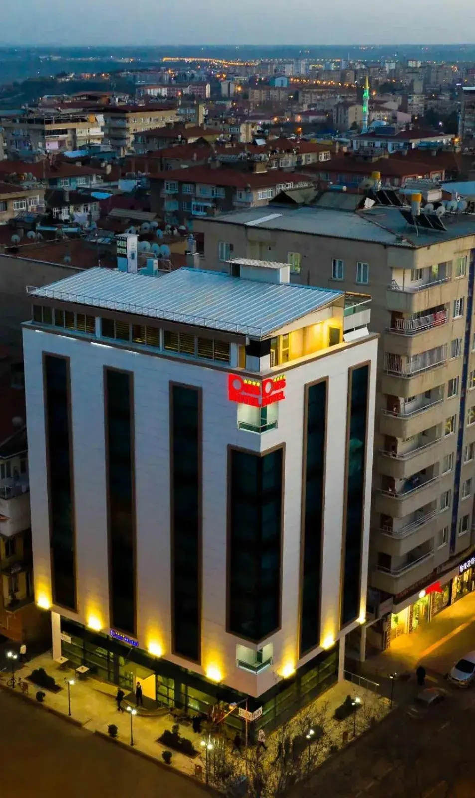 Facade/entrance, Bird's-eye View in Dies Hotel