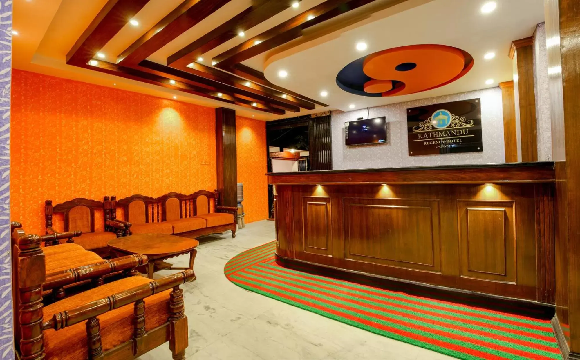 Lobby or reception in Kathmandu Regency Hotel