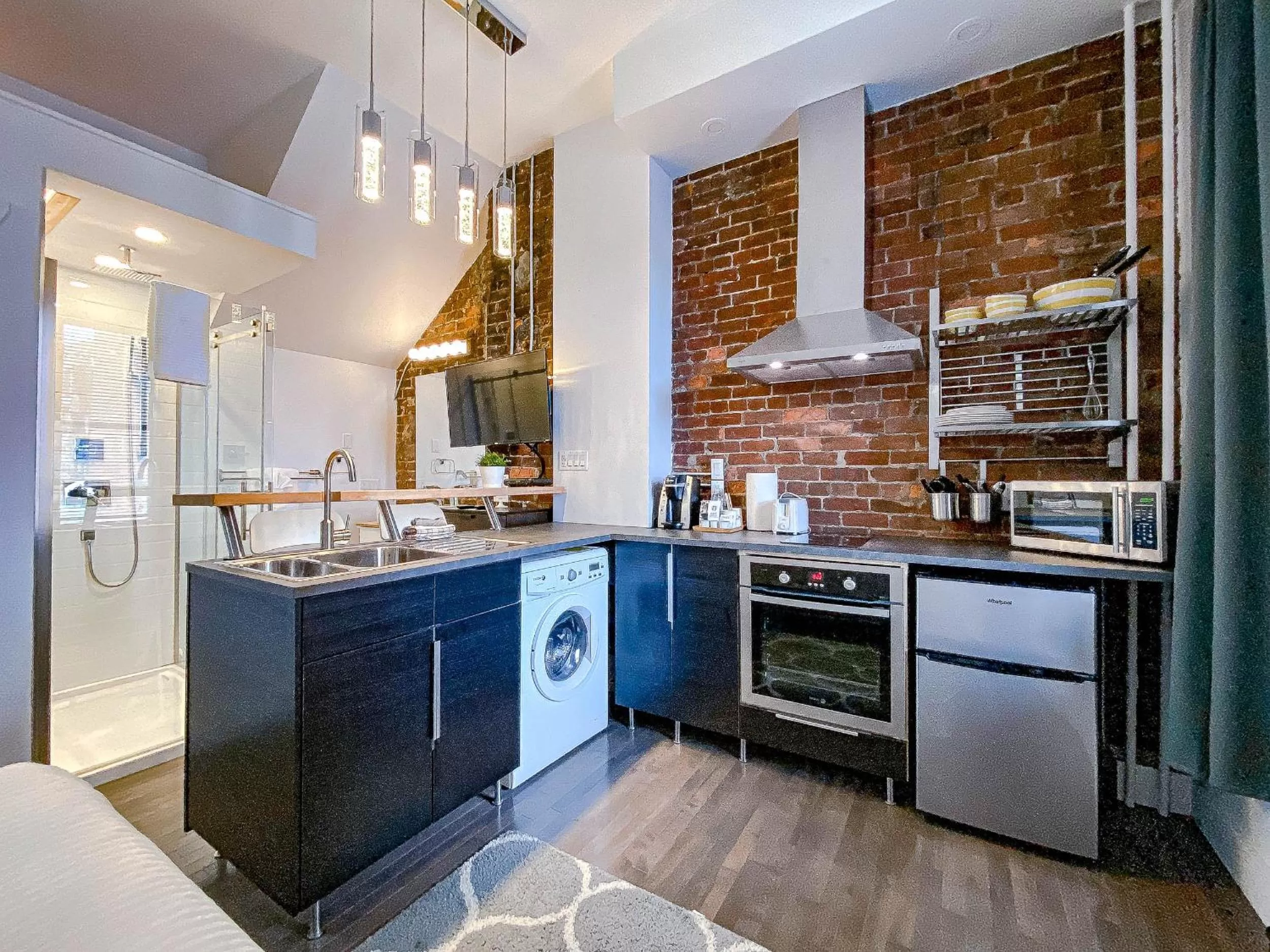 Kitchen/Kitchenette in Maison Évangéline by Bower Hotels & Suites