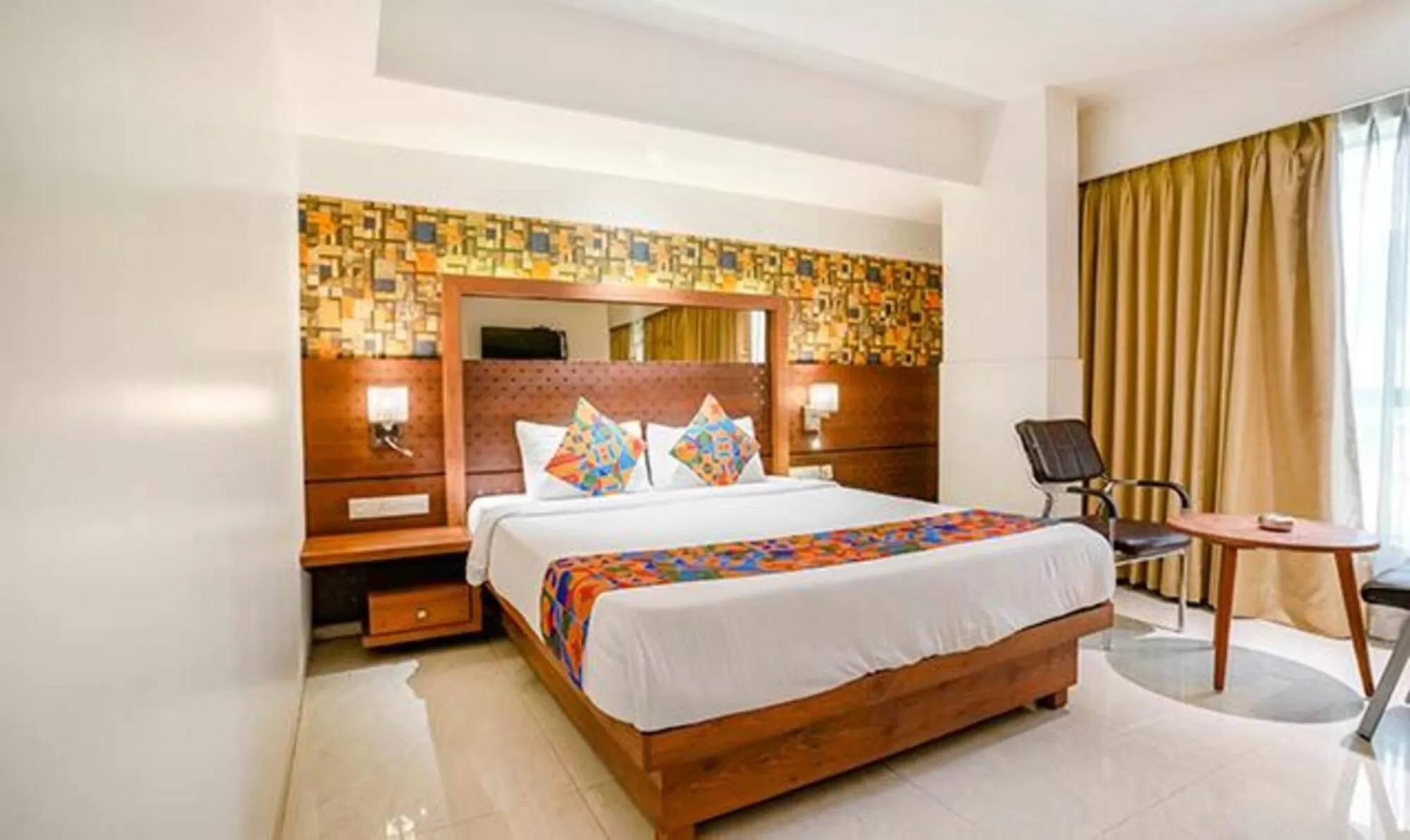 Photo of the whole room, Bed in SriKrishna Paradise Hotel Thane Navi Mumbai
