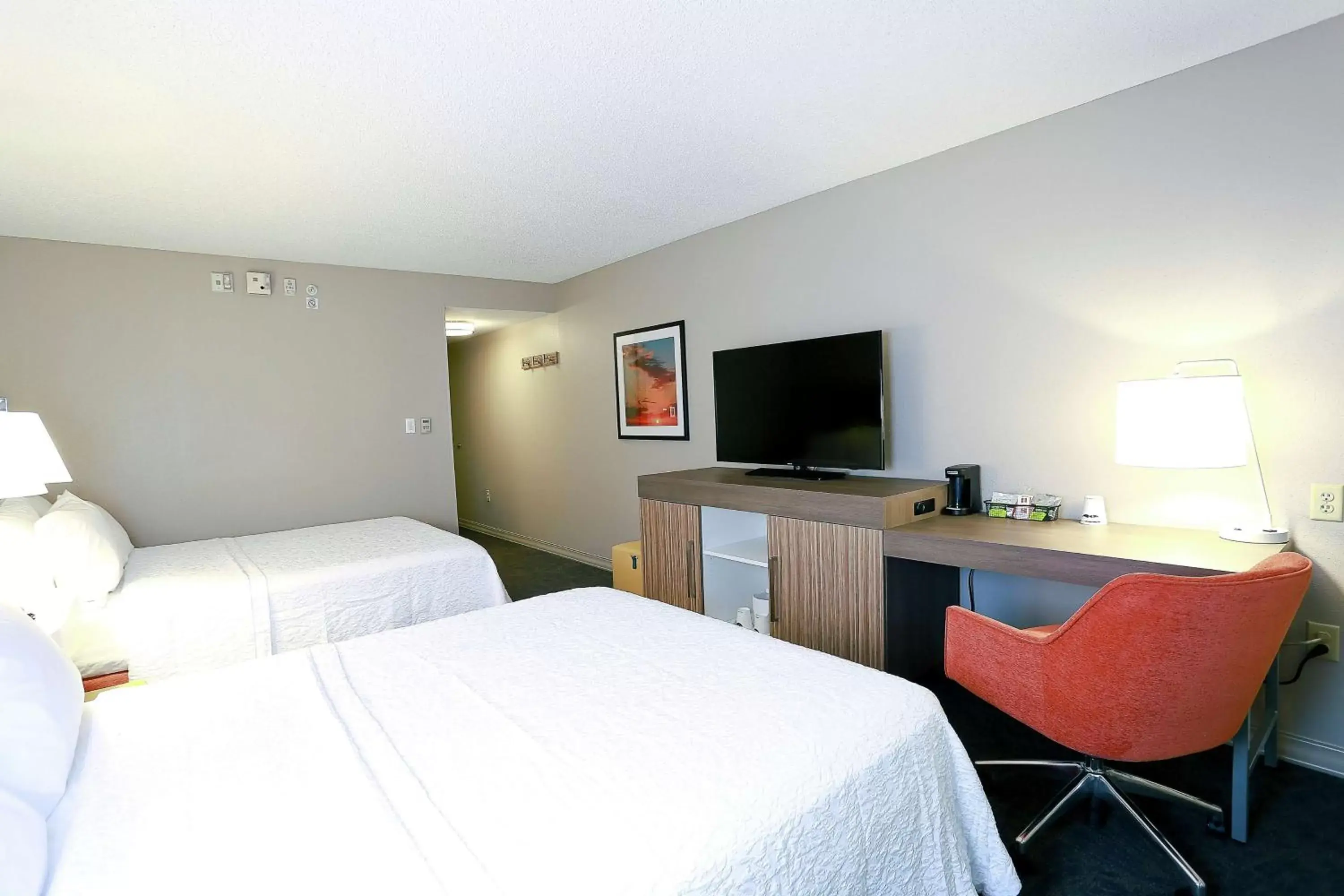 Bedroom, Bed in Hampton Inn & Suites Tampa-Wesley Chapel