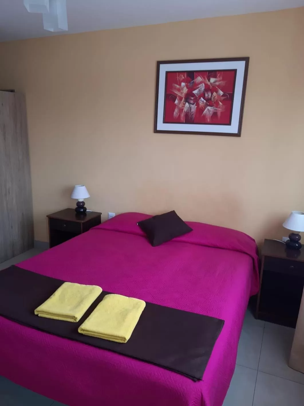 Bed in Hostal D' Silvia