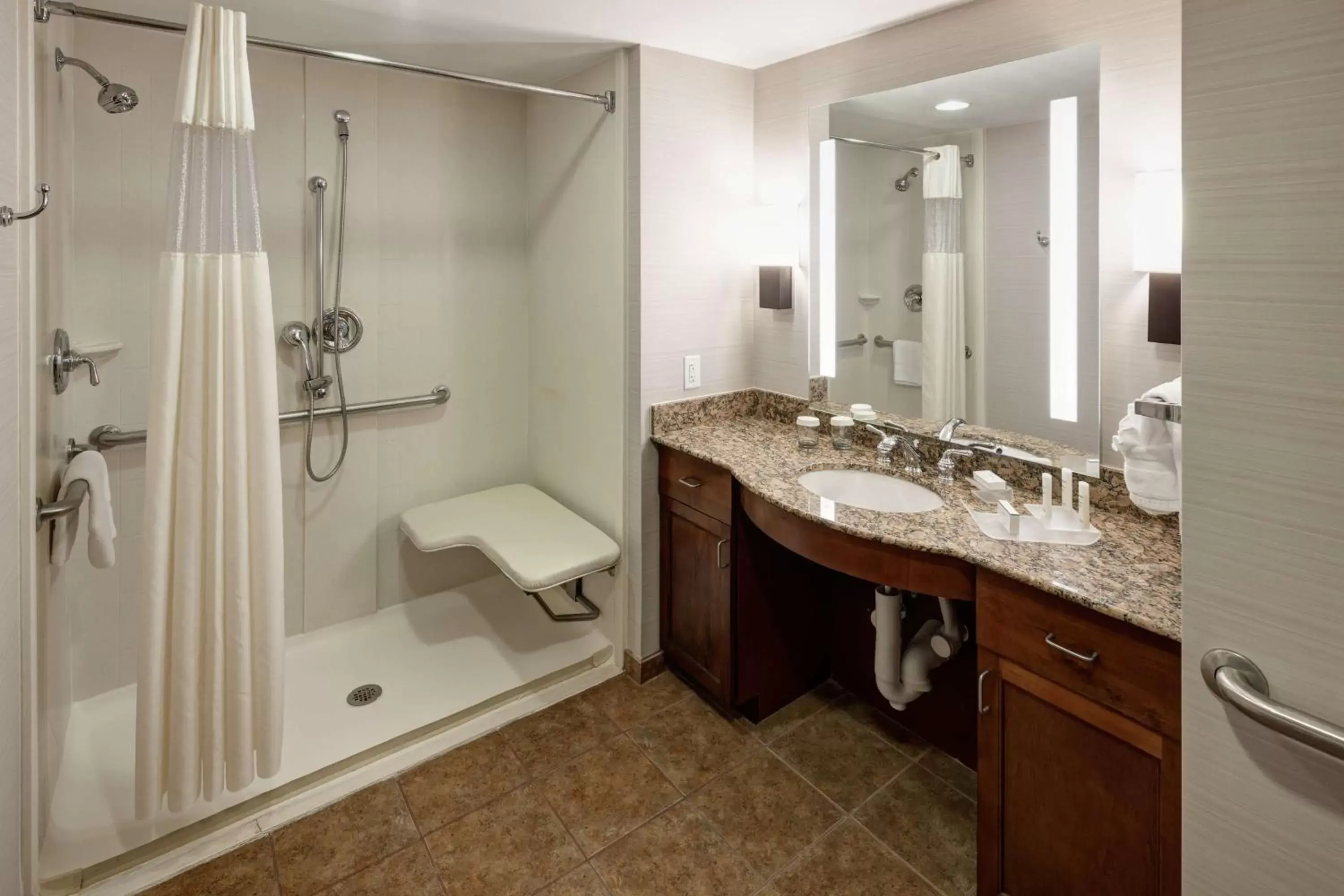 Bathroom in Homewood Suites by Hilton Denton Bathroom in Homewood Suites by Hilton Denton