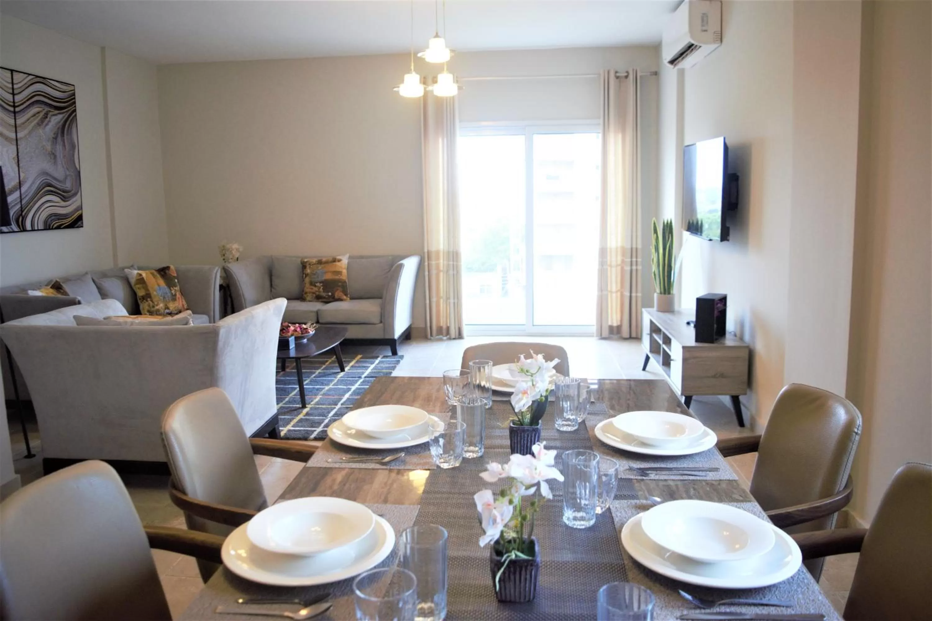 Living room in Montecito Apartments