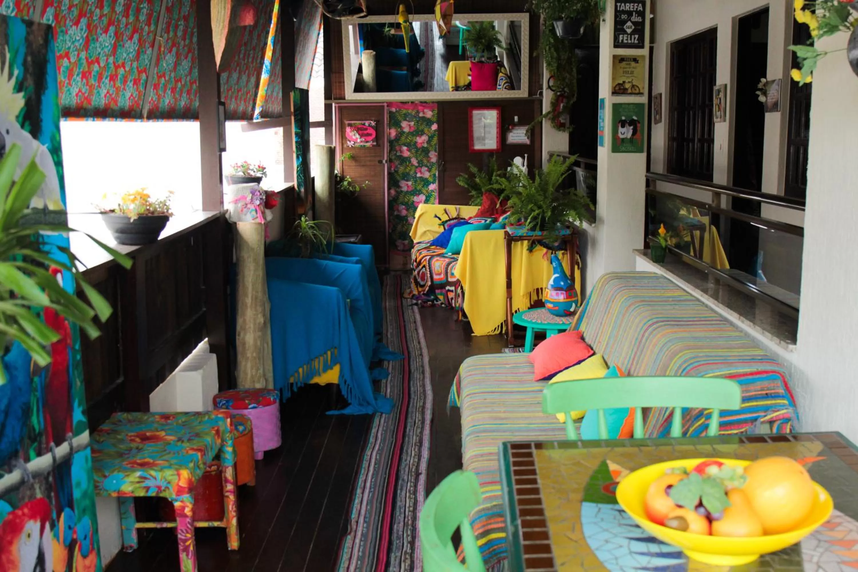 Balcony/Terrace in Pousada OceAnas Frente Mar Estaleiro