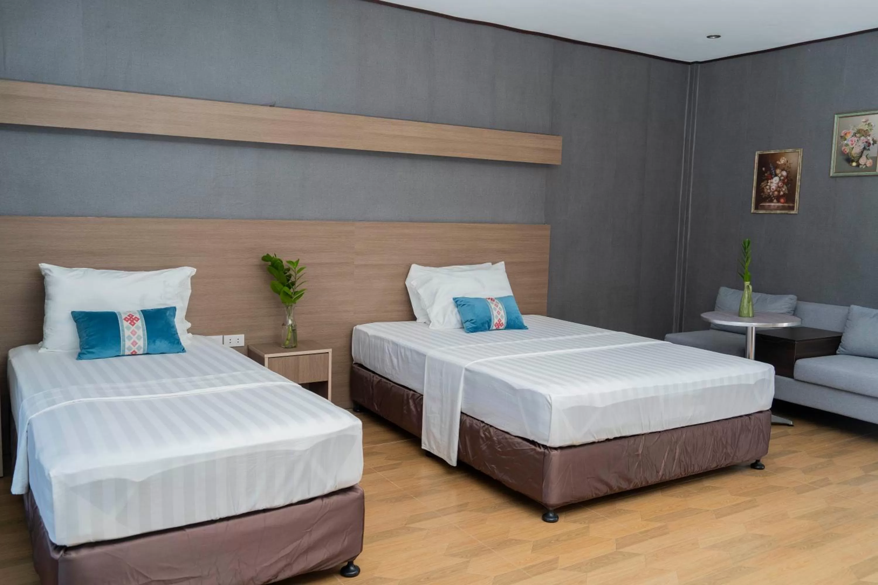 Bed in Adela Resort Panglao