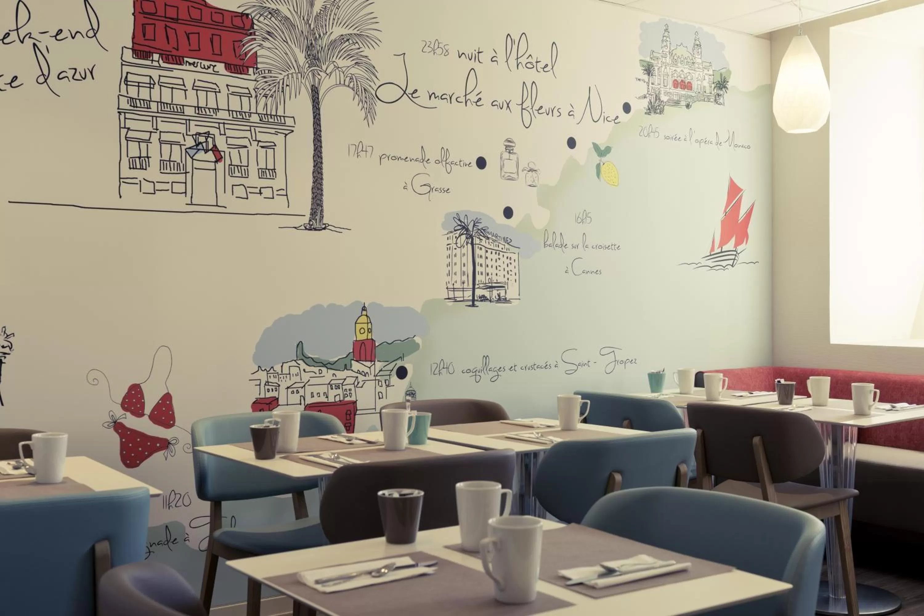 Breakfast in Mercure Nice Marché Aux Fleurs