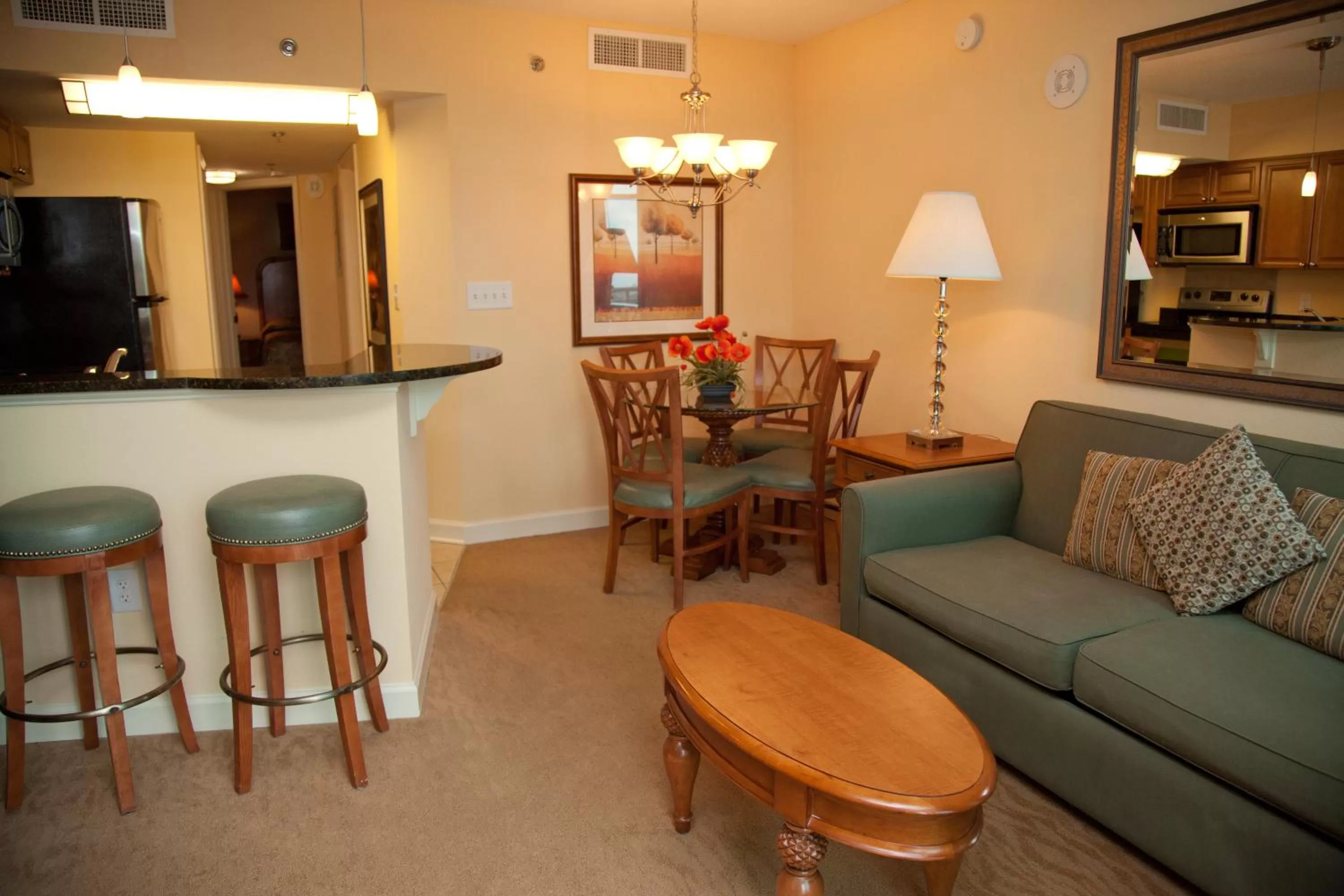 Living room, Seating Area in The Horizon at 77th