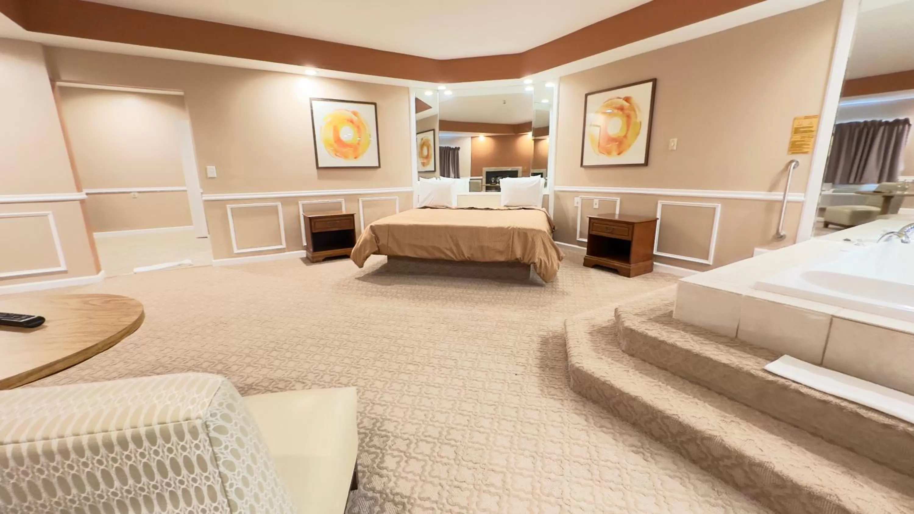 Bed in Inn of the Dove - Romantic Luxury Suites with Jacuzzi & Seasonal Fireplace at Harrisburg-Hershey-Philadelphia, PA