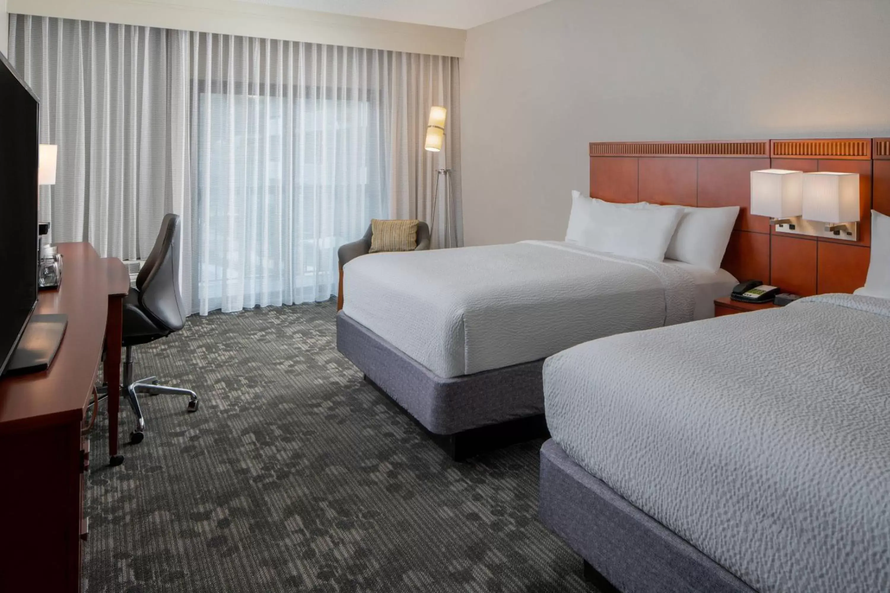 Double Room with Two Double Beds in Courtyard by Marriott Nashville Airport