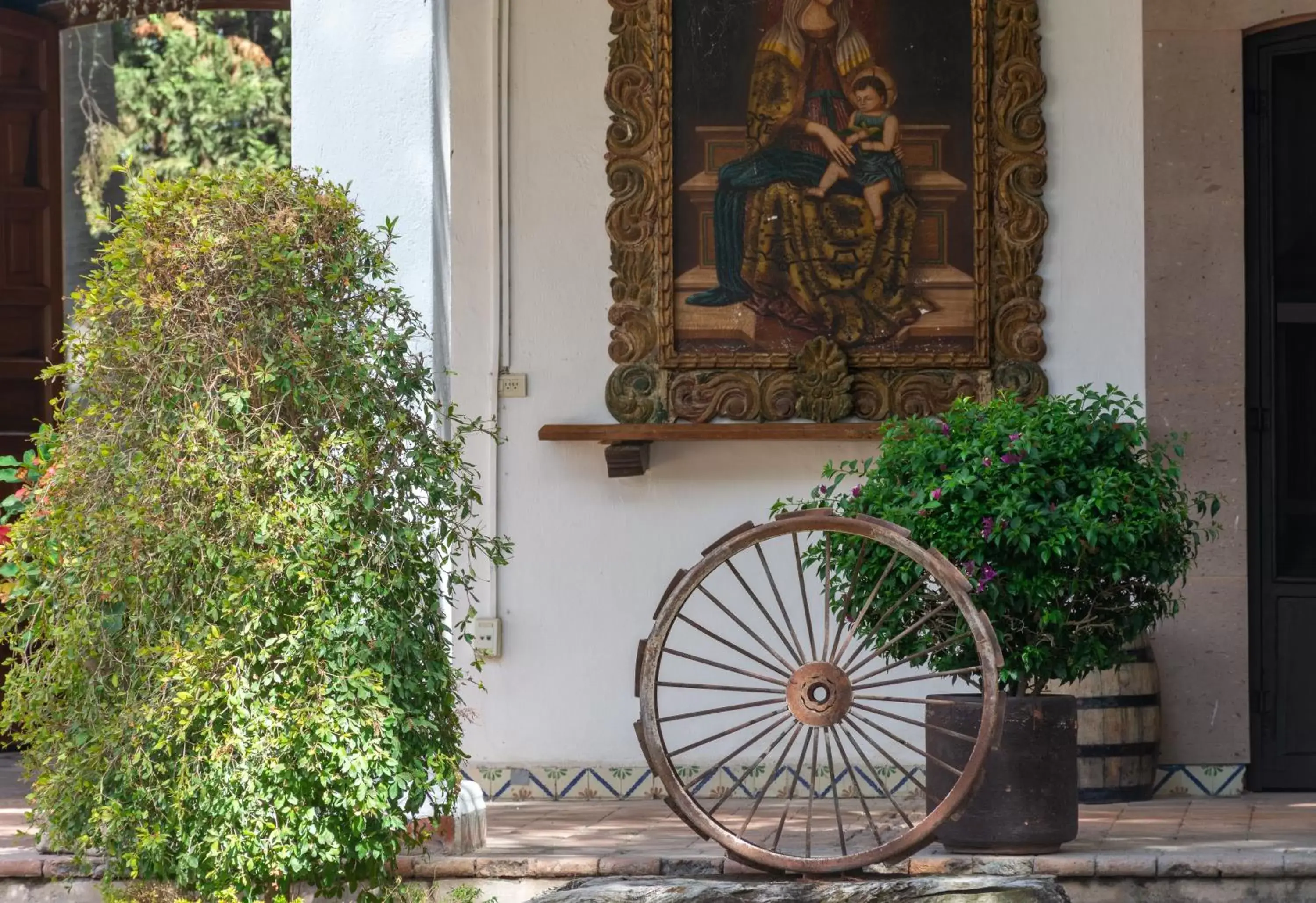 Patio in Hotel Hacienda San Cristóbal