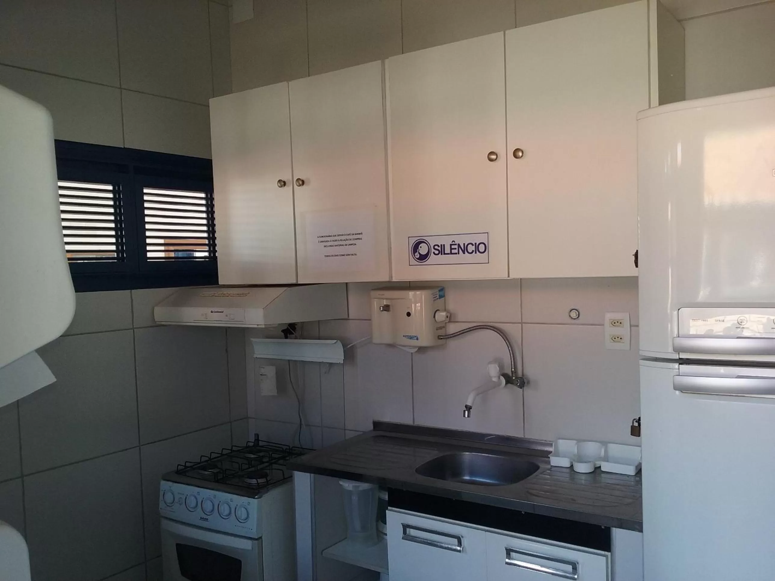 Kitchen or kitchenette in Hotel Praia do Futuro