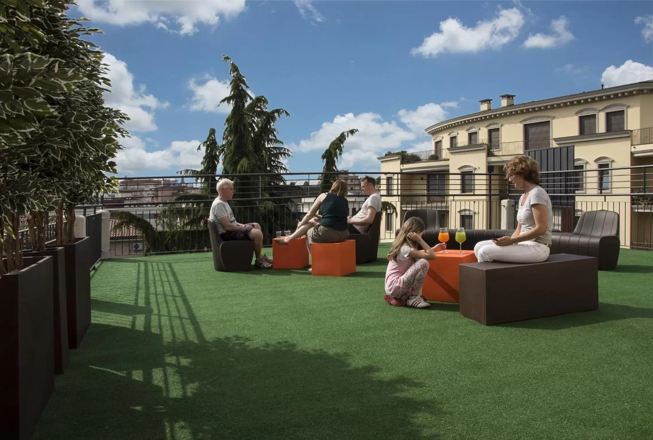 group of guests in Key Hotel