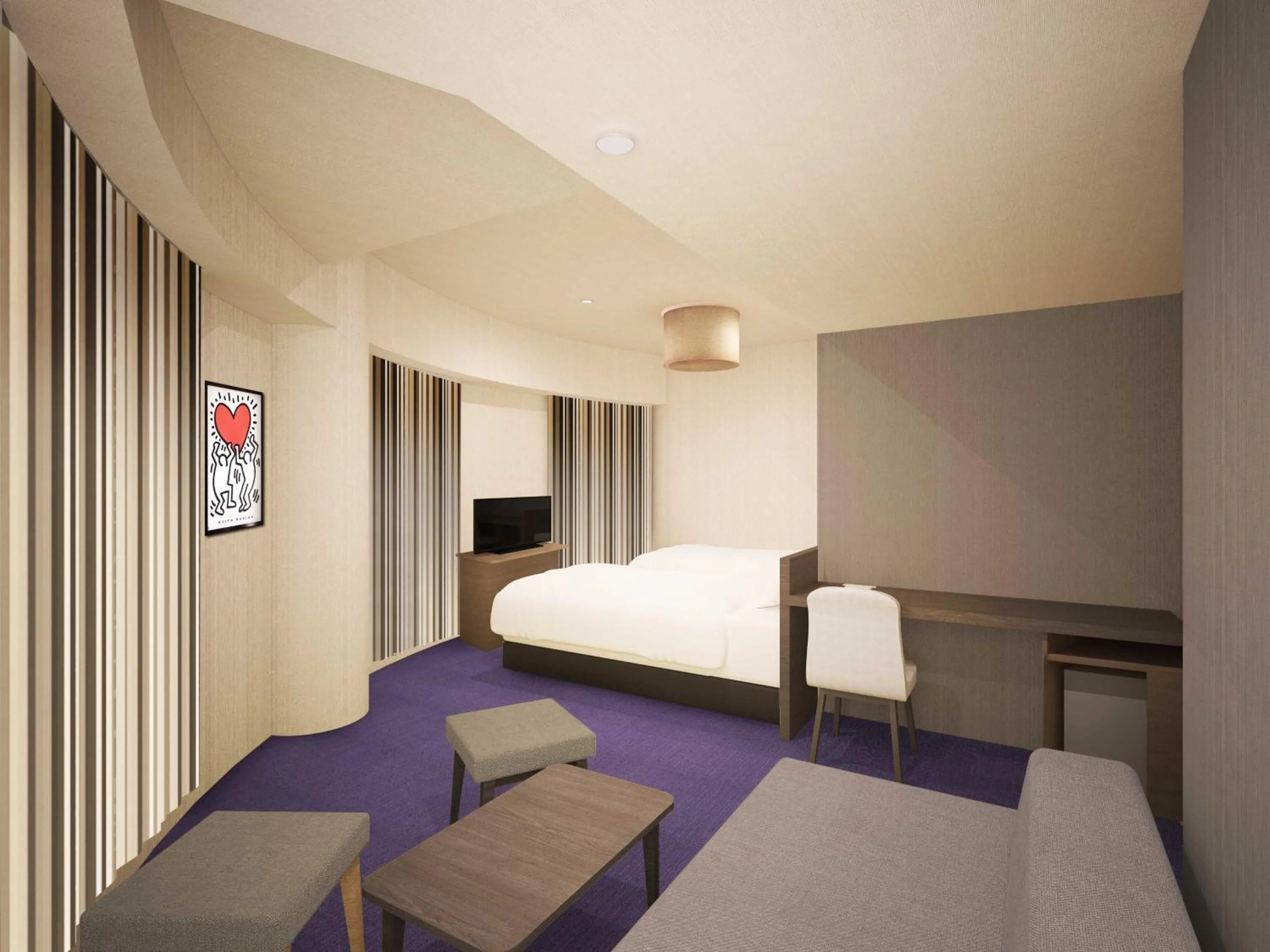 Photo of the whole room, Bed in Sotetsu Fresa Inn Tokyo-Toyocho