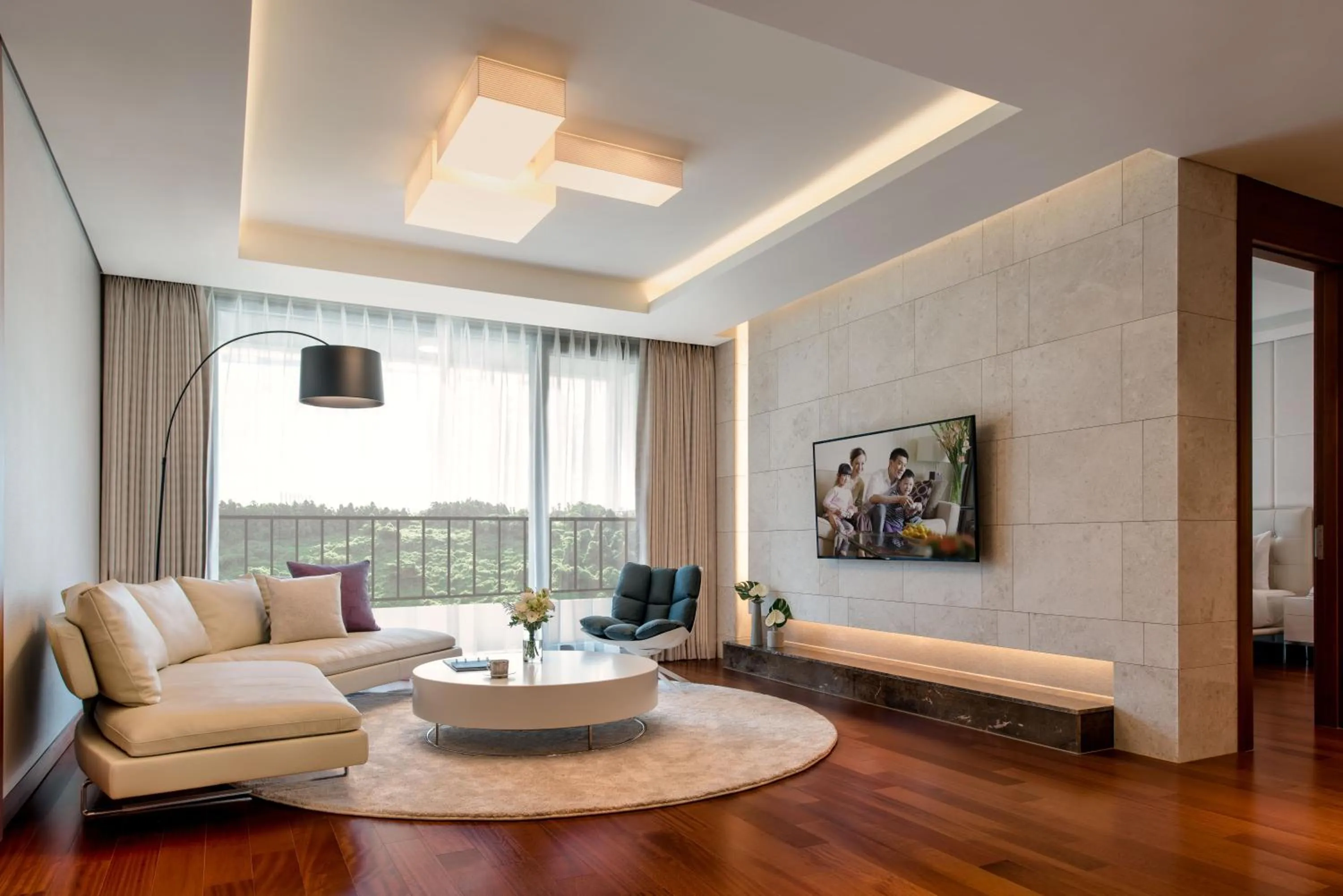 Communal lounge/ TV room in Somerset Jeju Shinhwa World