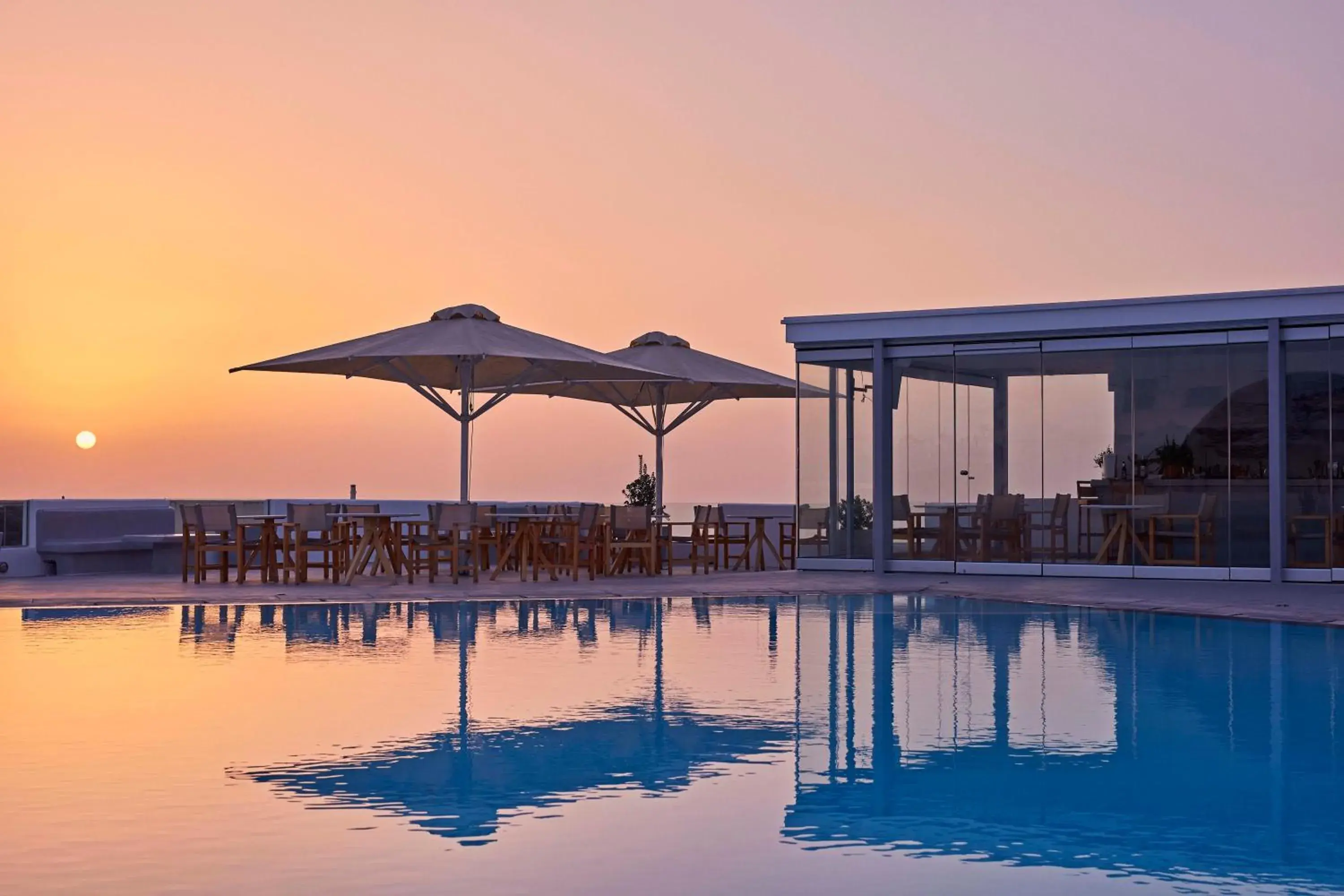 Swimming Pool in Santorini Palace