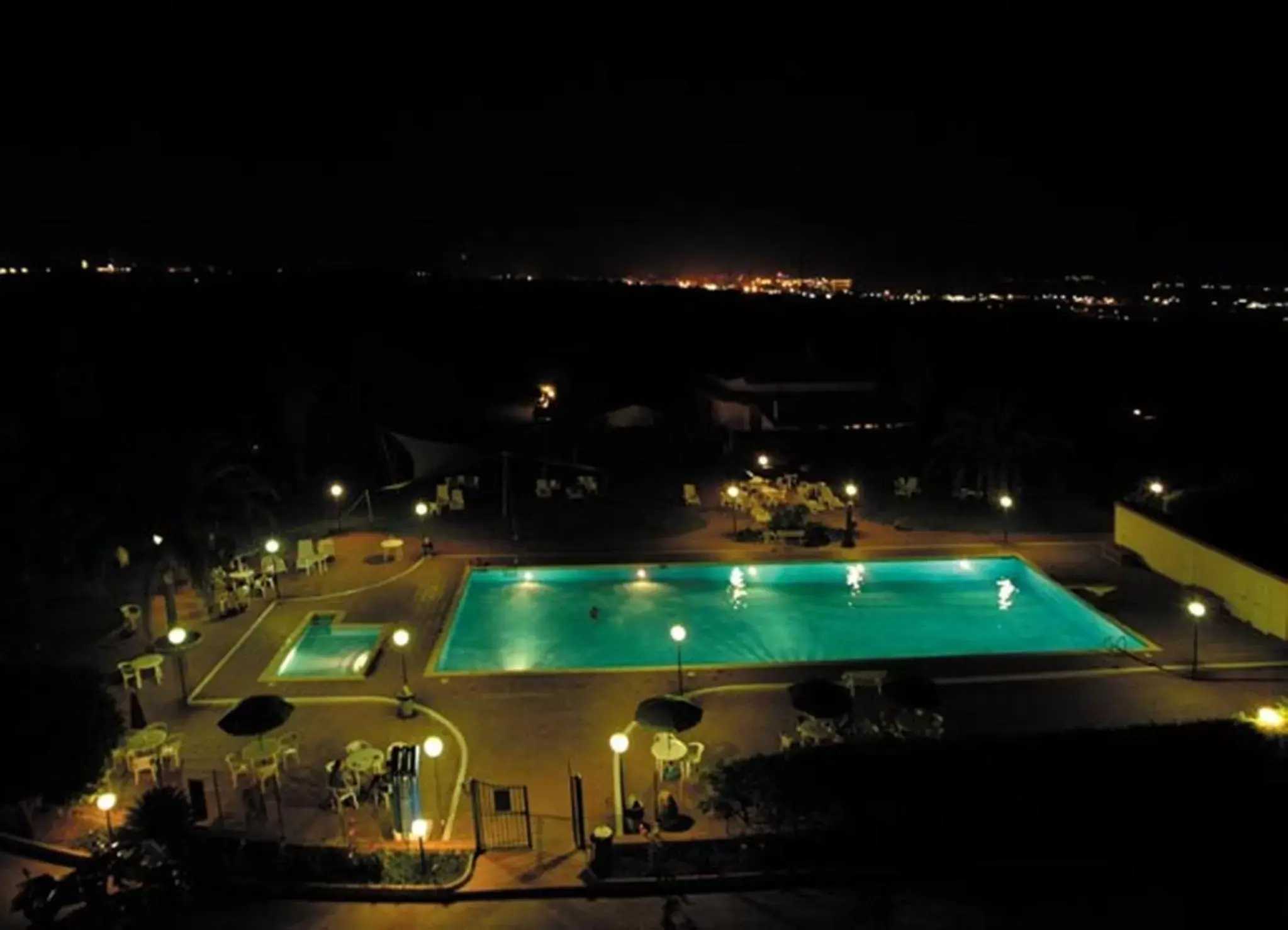 Night, Pool View in Hotel Relax