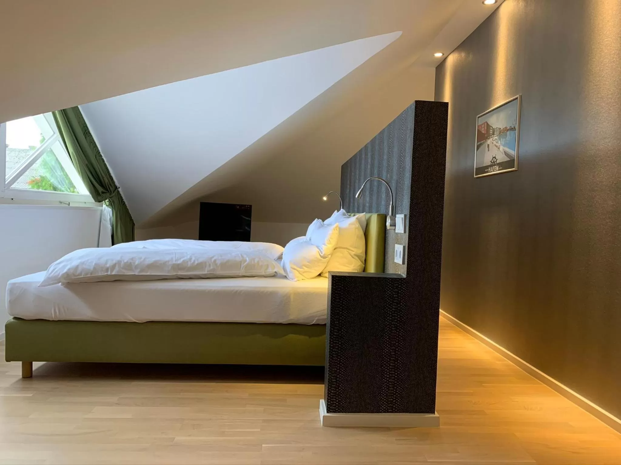 Bedroom, Bed in Park-Lodge Am Rohrbusch