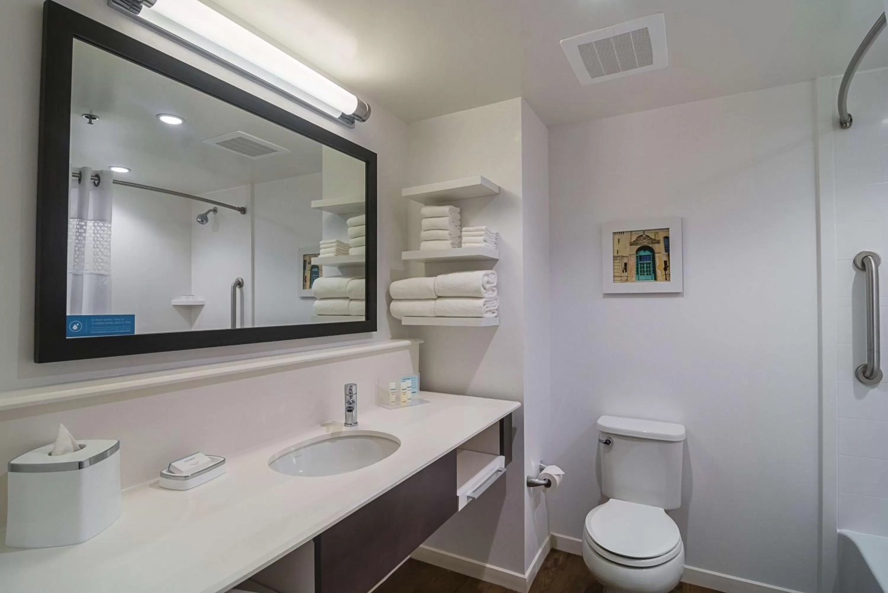 Bathroom in Hampton Inn Chicago North-Loyola Station, Il