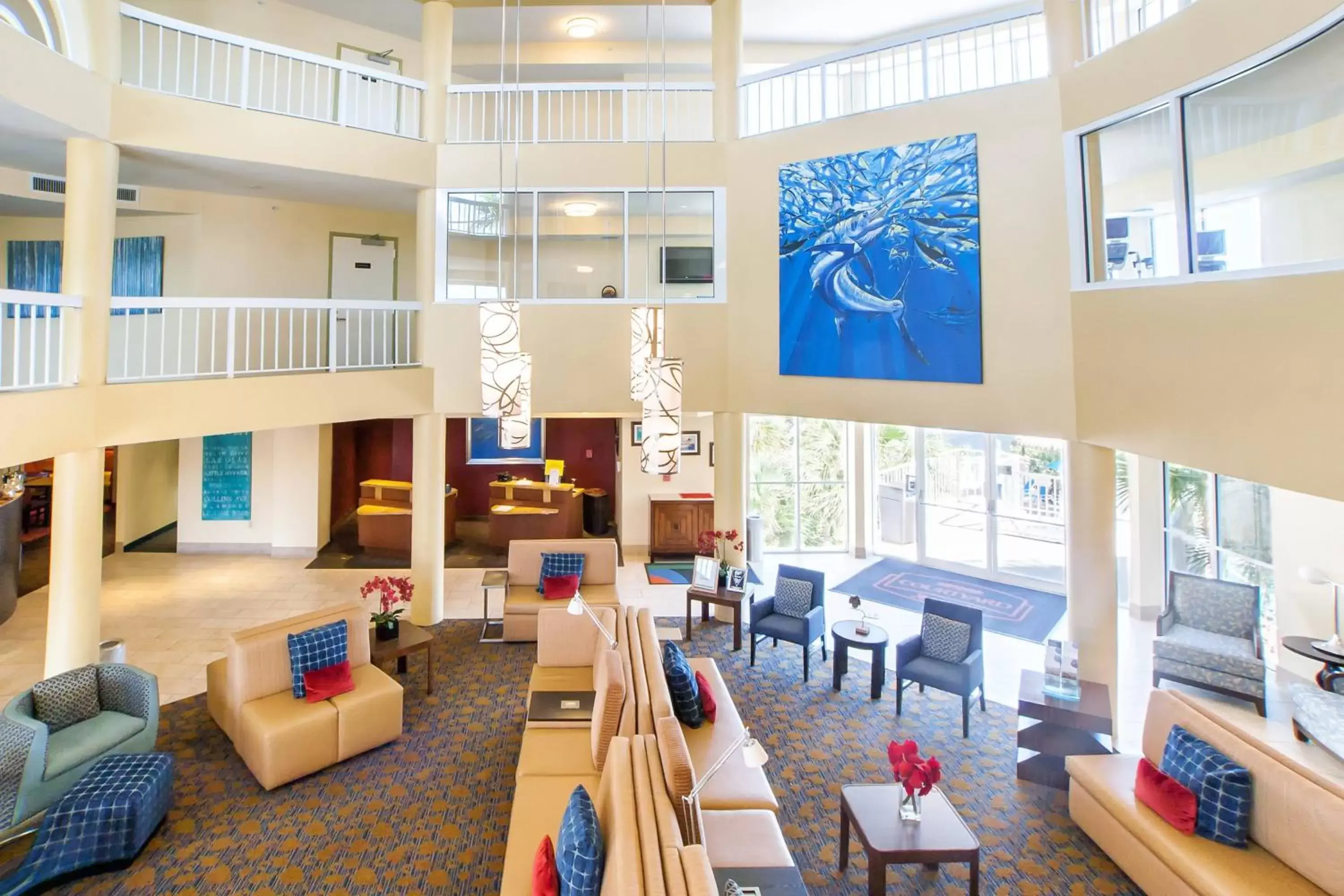 Lobby or reception, Restaurant/Places to Eat in Courtyard by Marriott Key Largo