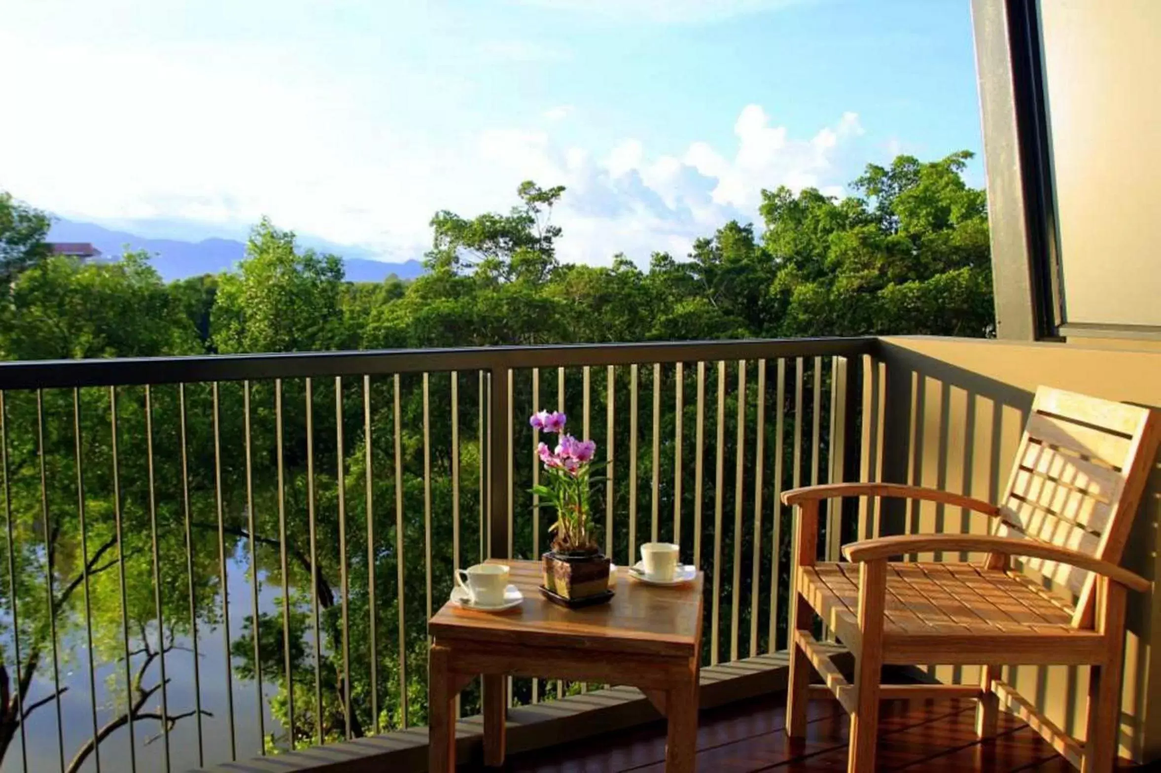 Staff, Balcony/Terrace in Rimnaam Klangchan Hotel - SHA Plus