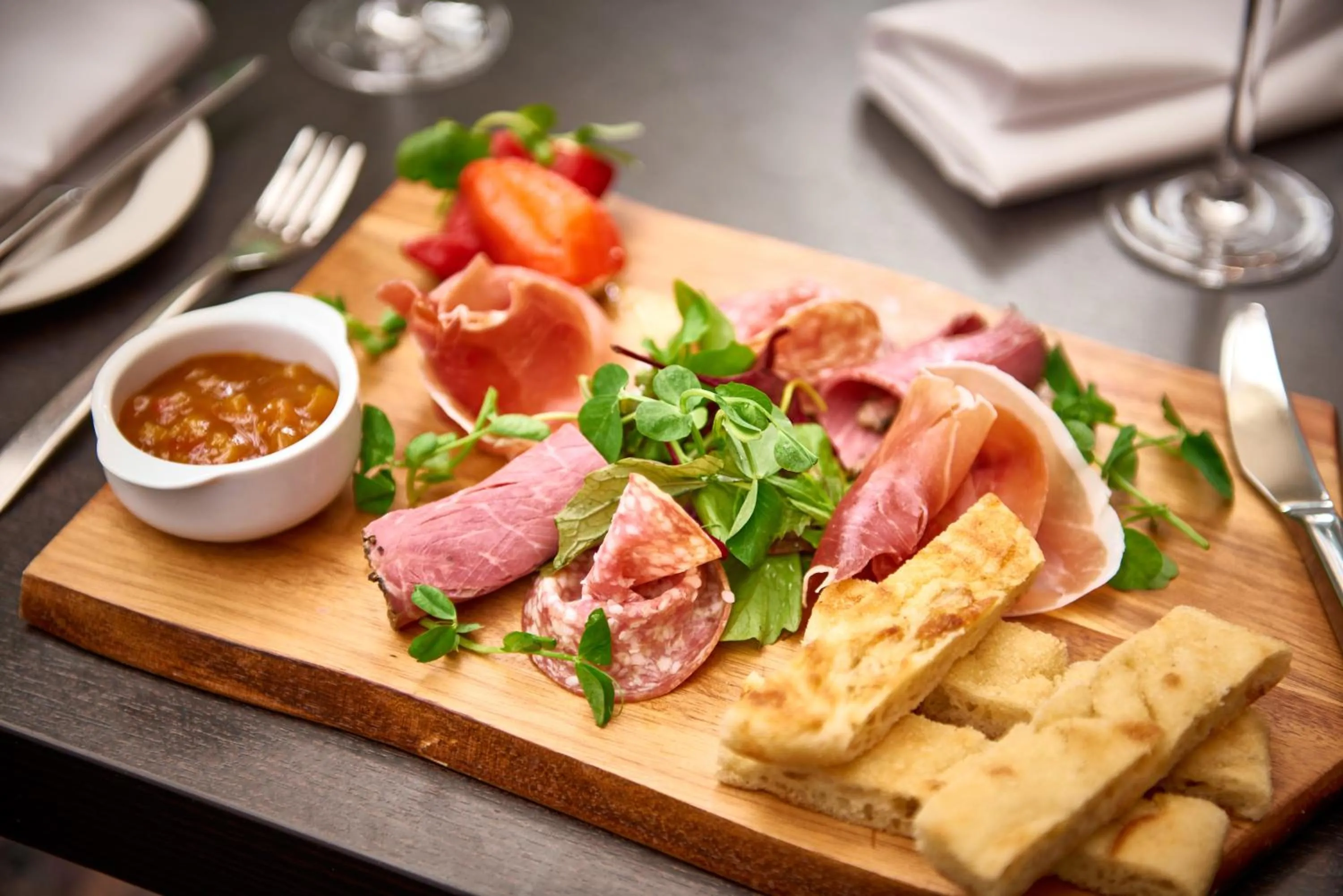 Food close-up in Corus Hyde Park Hotel