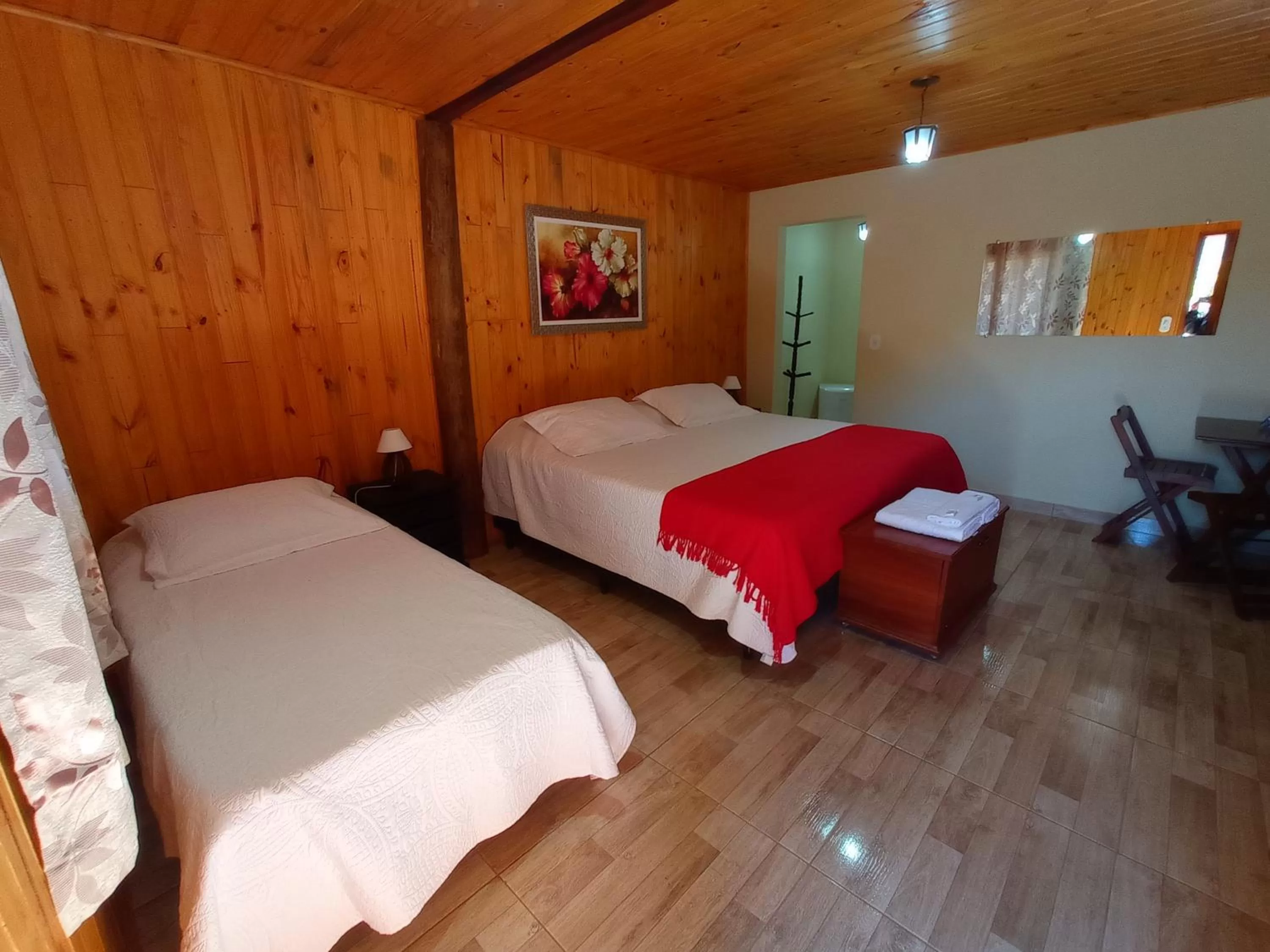 Bed in Pousada São Miguel