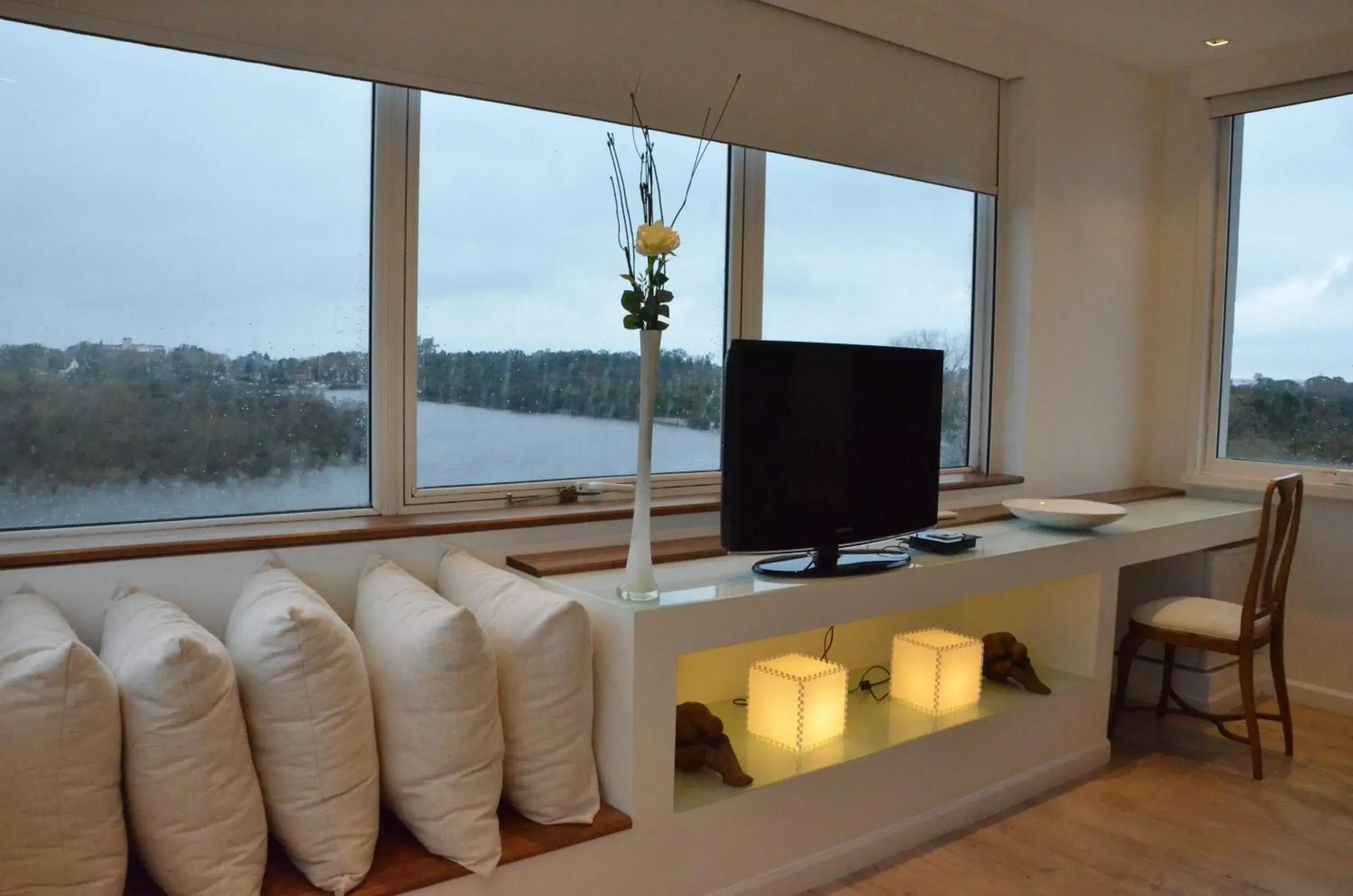 TV/Entertainment Center in Los Muelles Boutique Hotel