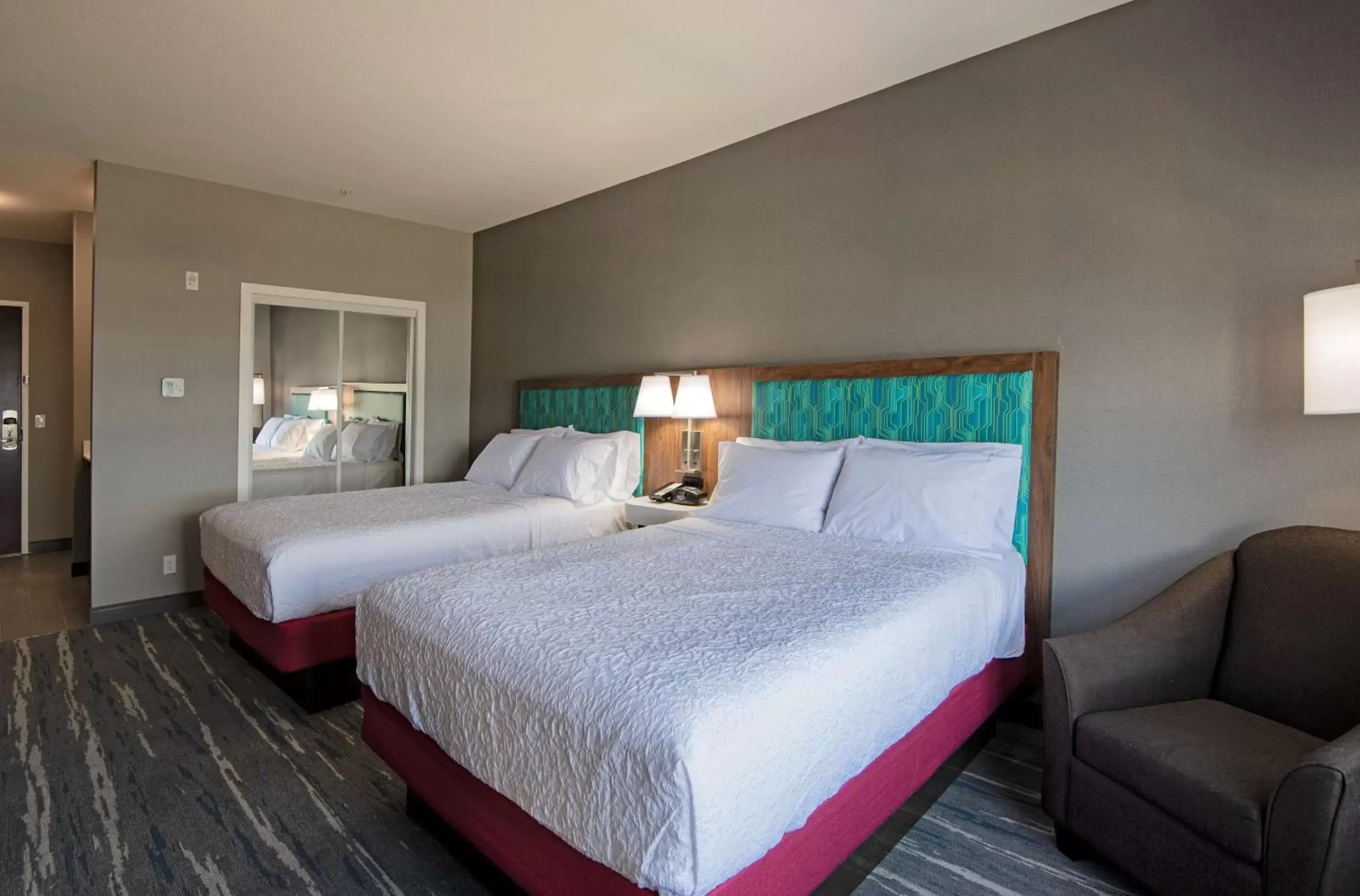 Bed in Hampton Inn by Hilton Kamloops