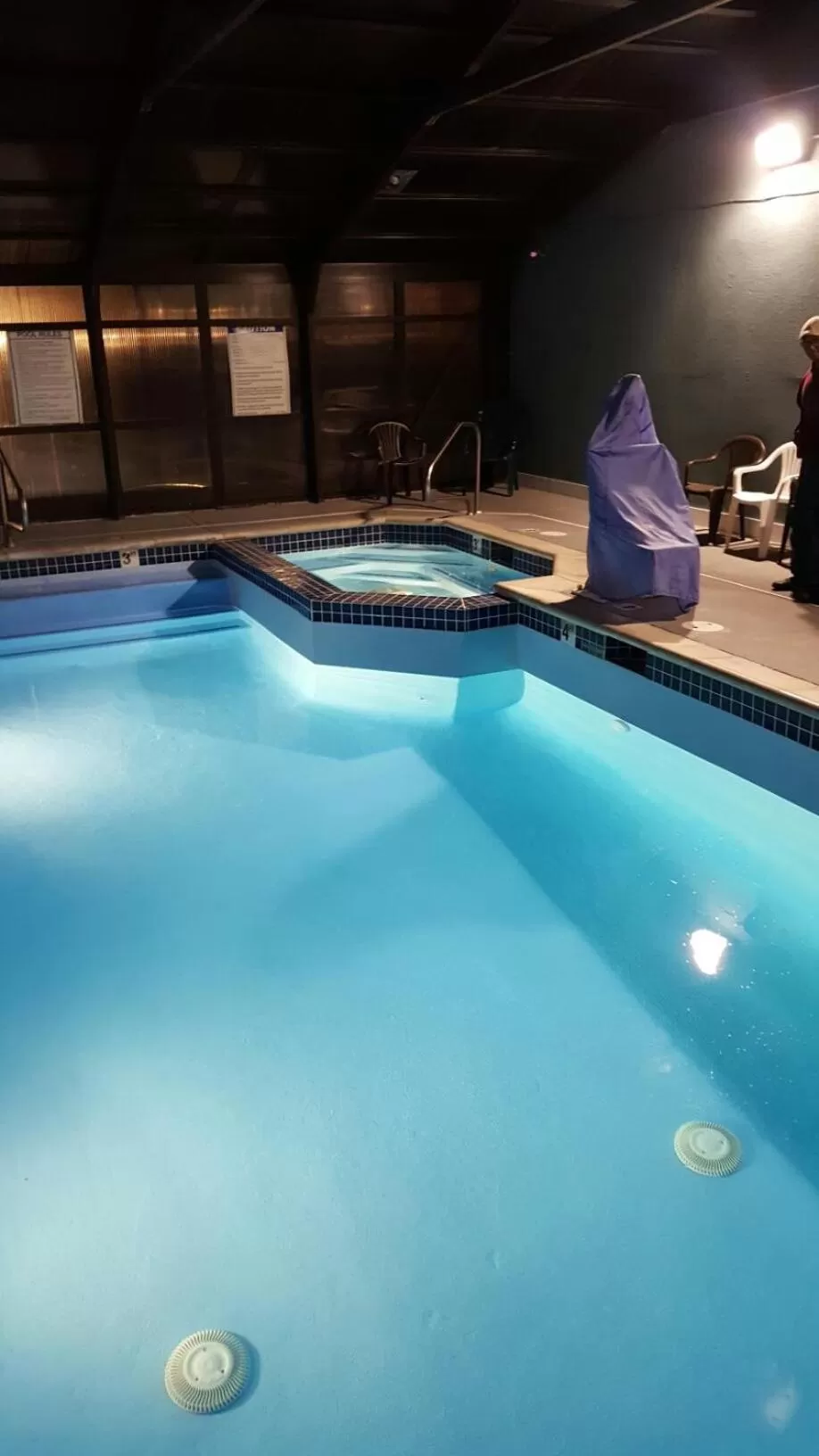 Swimming pool in Super 8 by Wyndham Logan