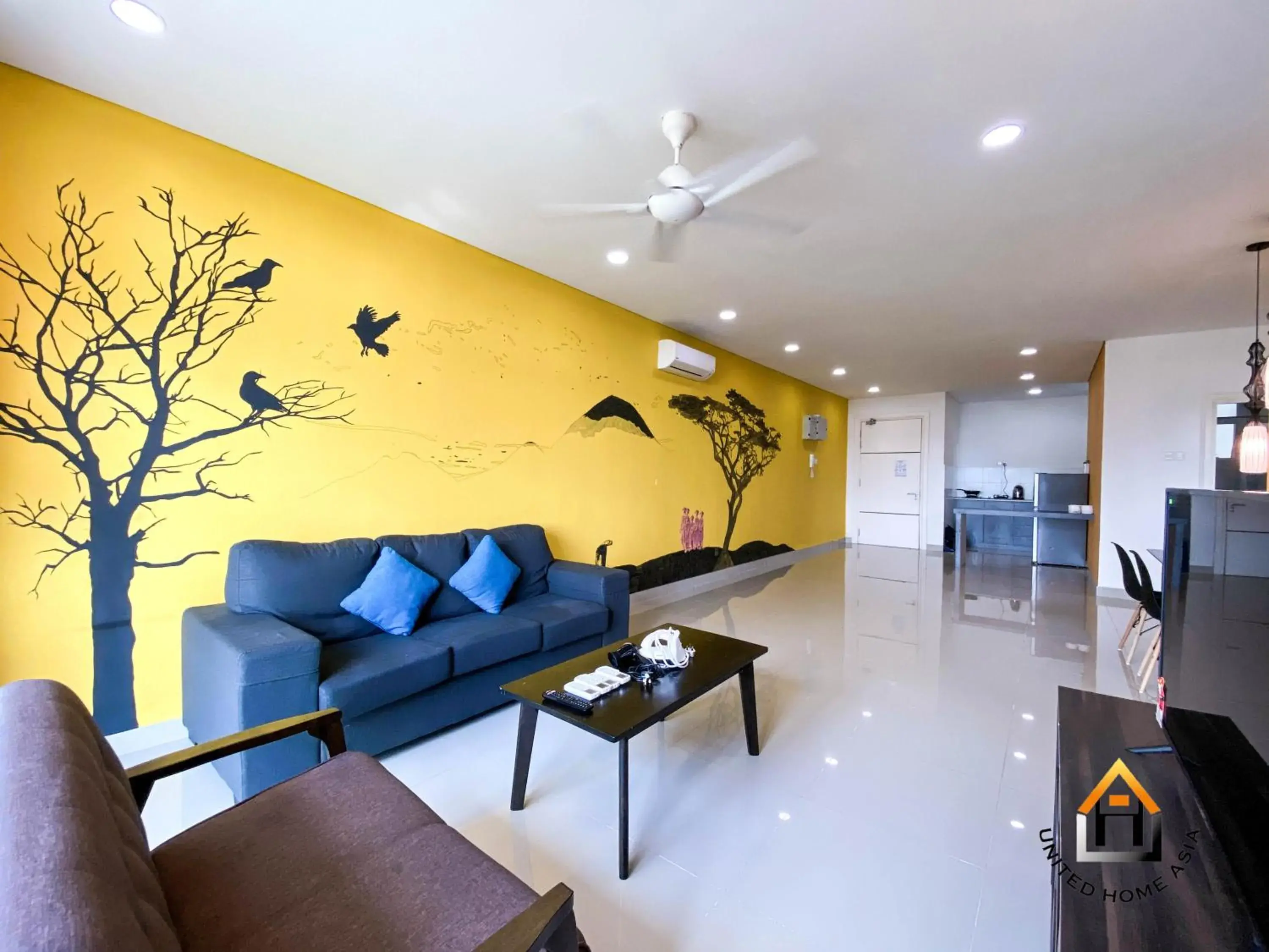 Living room, Seating Area in Holi 1Medini Themed Suites