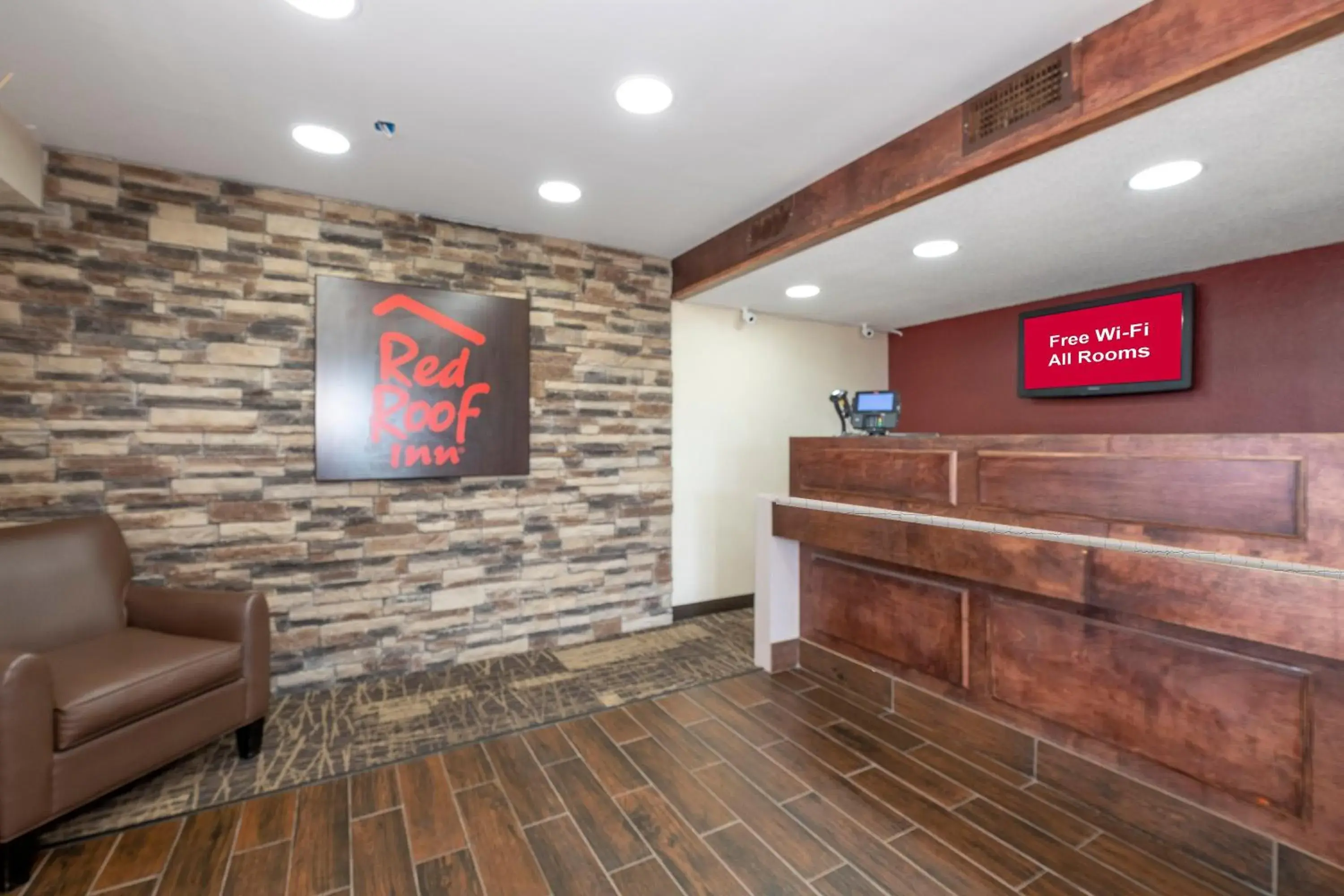 Lobby or reception, Lobby/Reception in Red Roof Inn Jackson North – Ridgeland