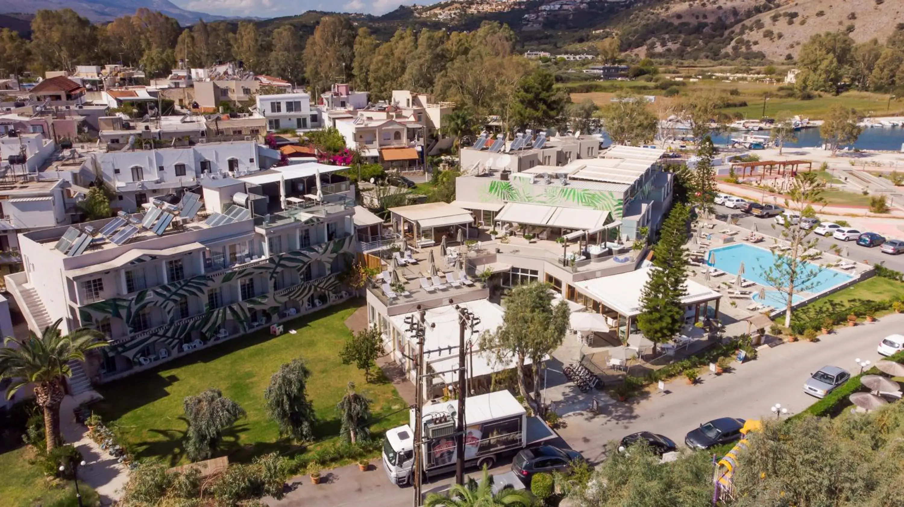 Bird's-eye View in Georgioupolis Beach Hotel