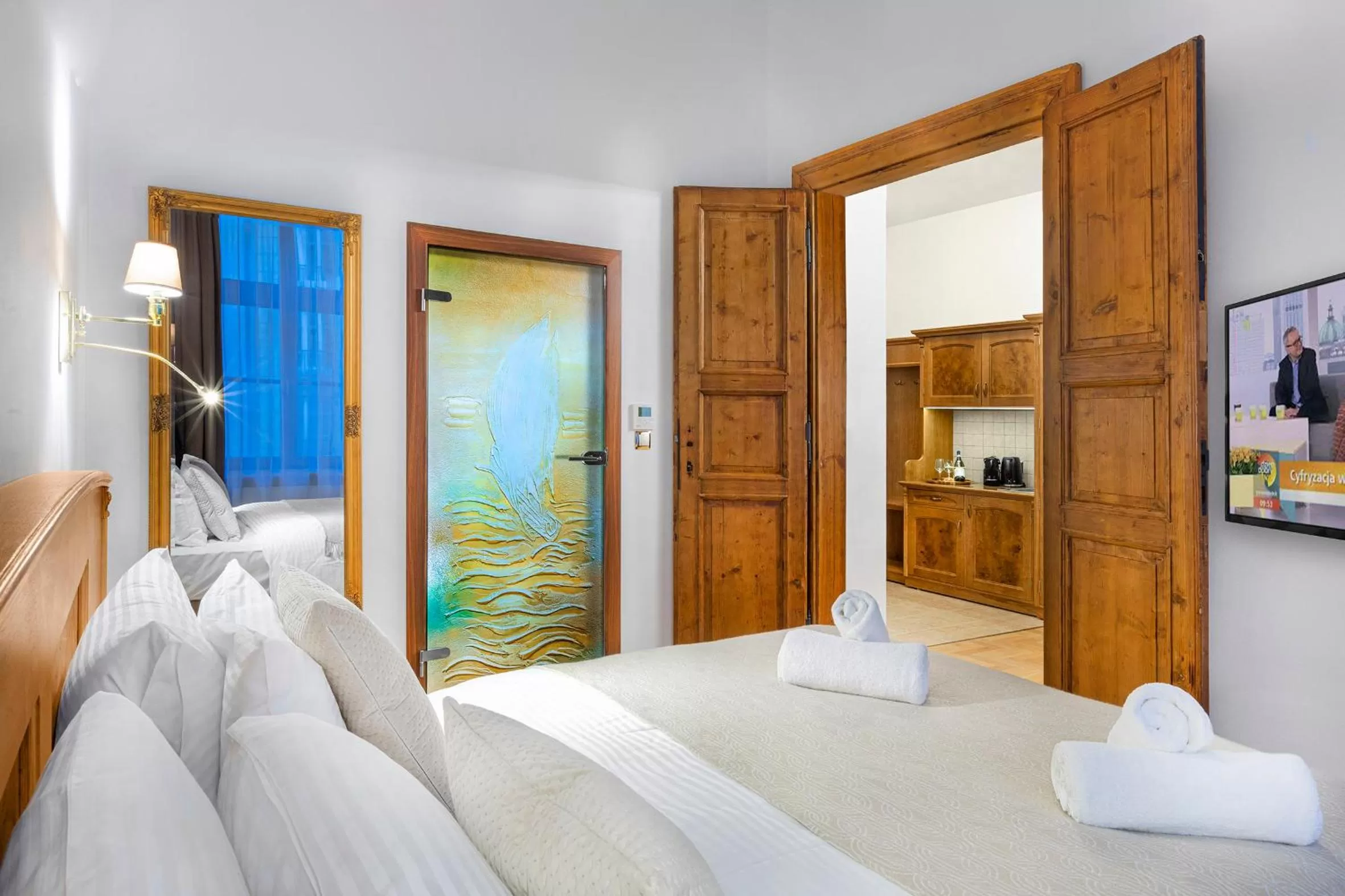 Bed in Ventus Rosa Boutique Aparthotel