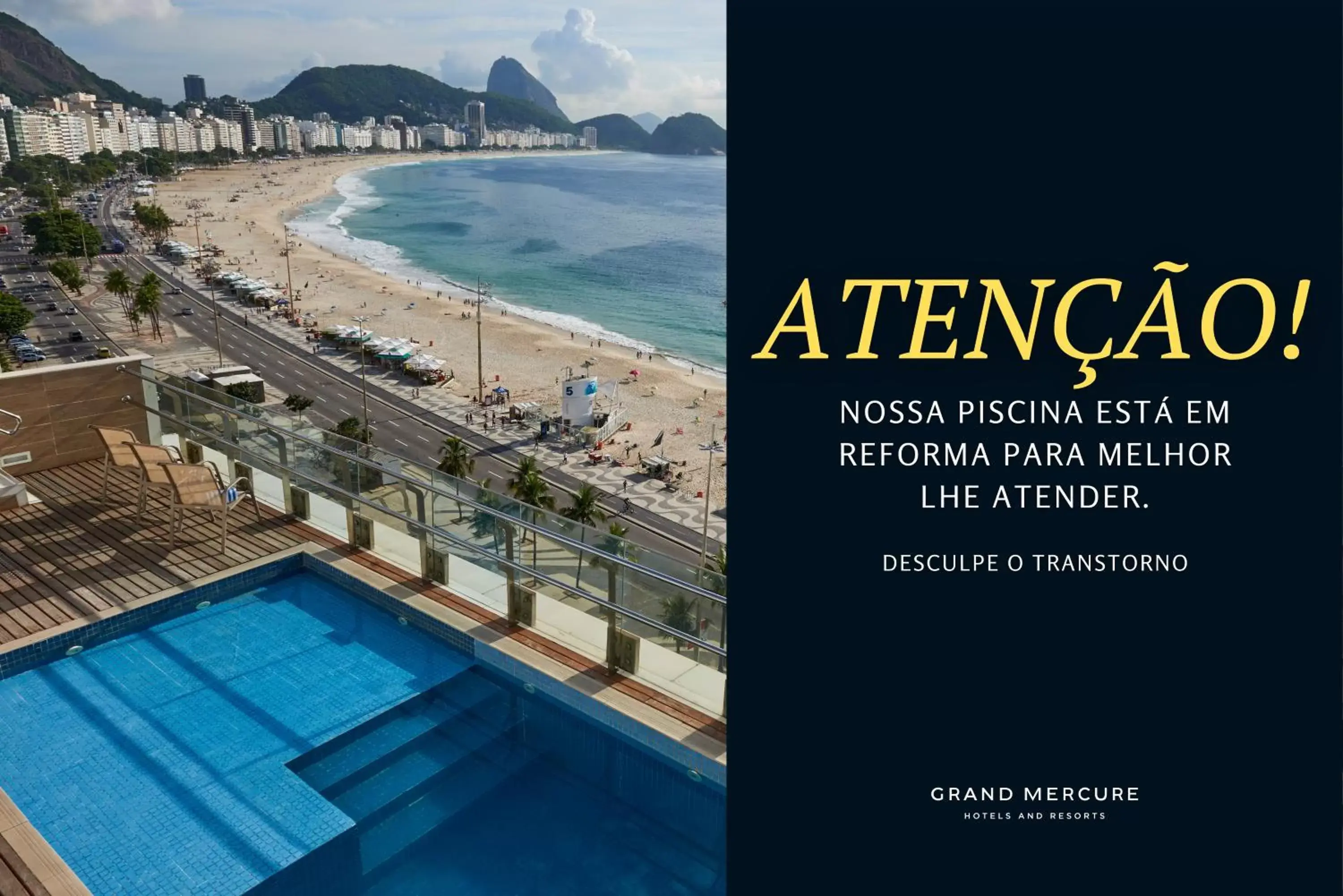 Facade/entrance, Pool View in Grand Mercure Rio de Janeiro Copacabana