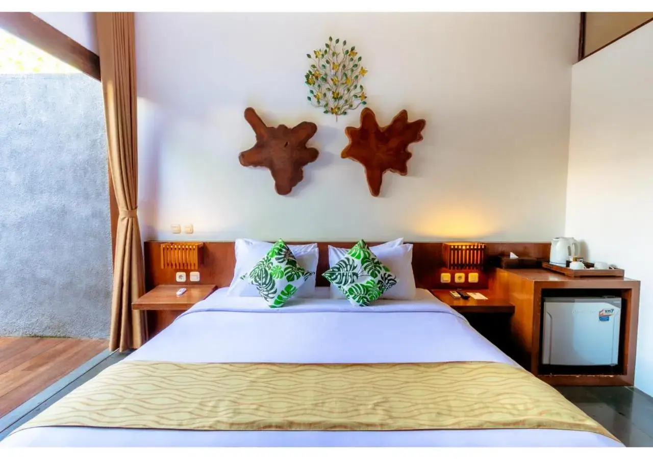 Bed in The Canggu Boutique Villas and Spa