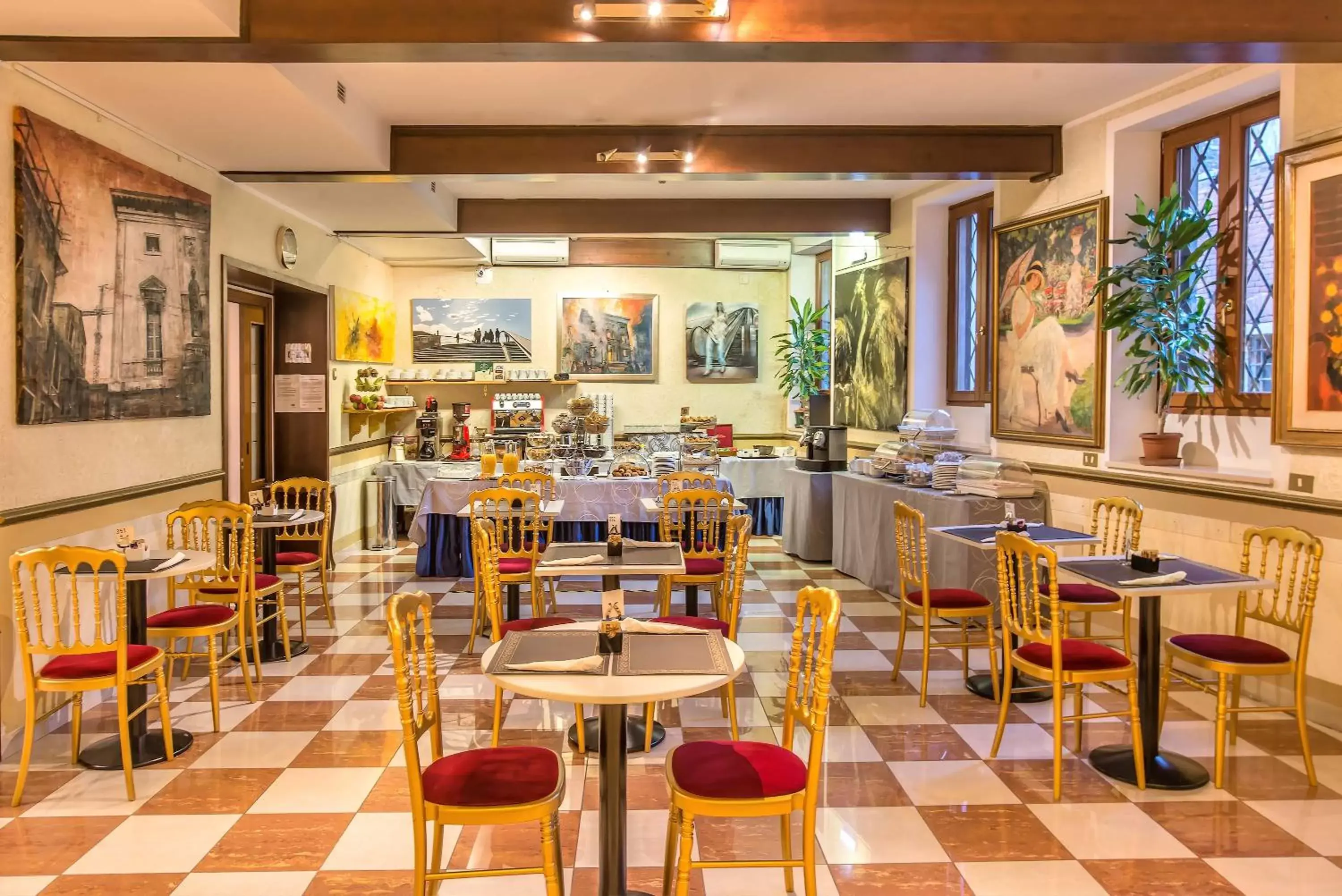 Breakfast, Restaurant/Places to Eat in Hotel La Fenice et Des Artistes