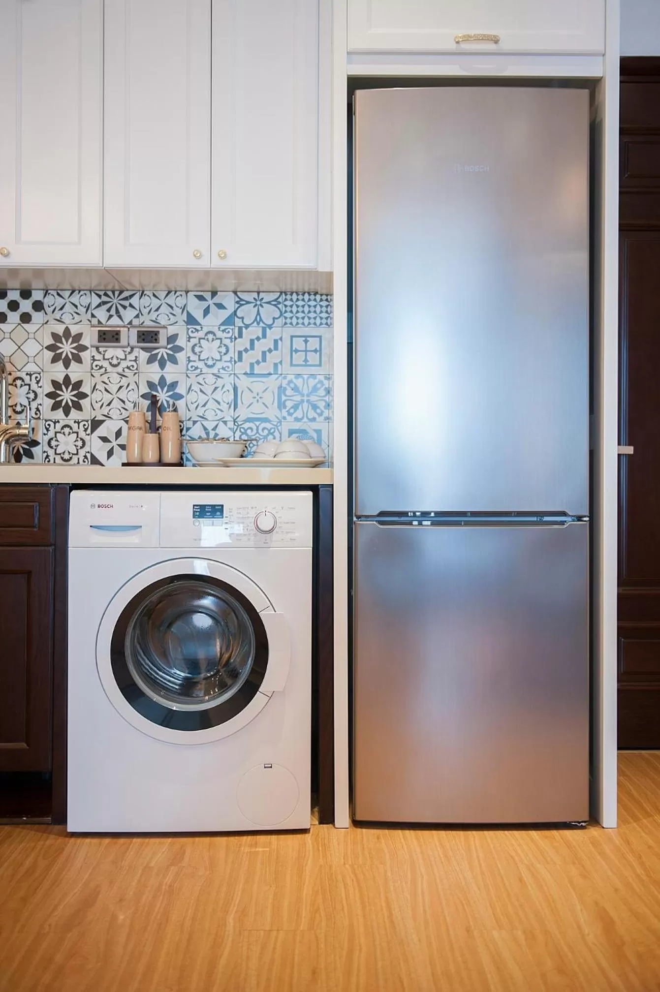 Kitchen or kitchenette in Hong Gia Tue Apartment